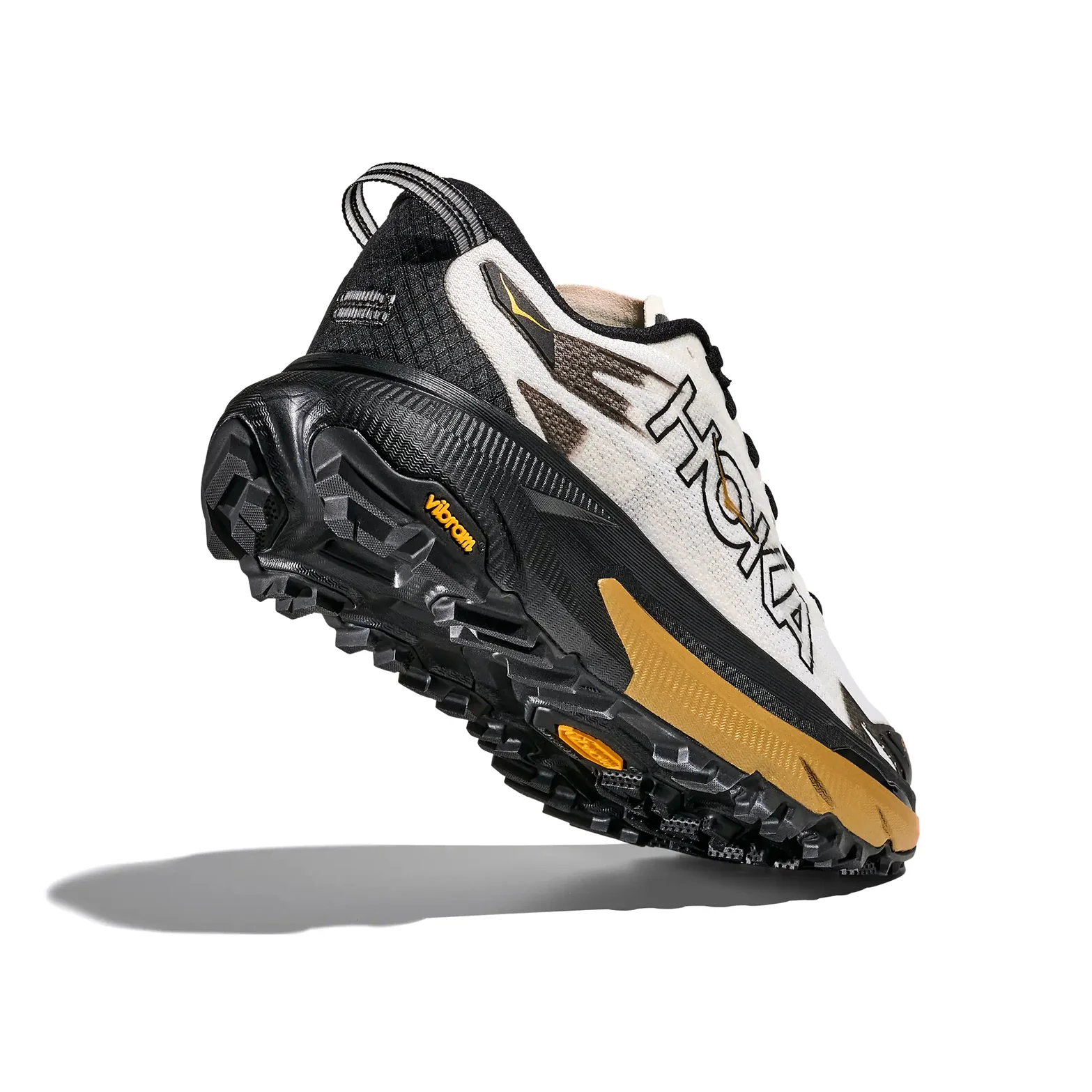 Women's Mafate 5 Koshi Tan-Tan Trail Running Shoes Black / Gold - Image 7