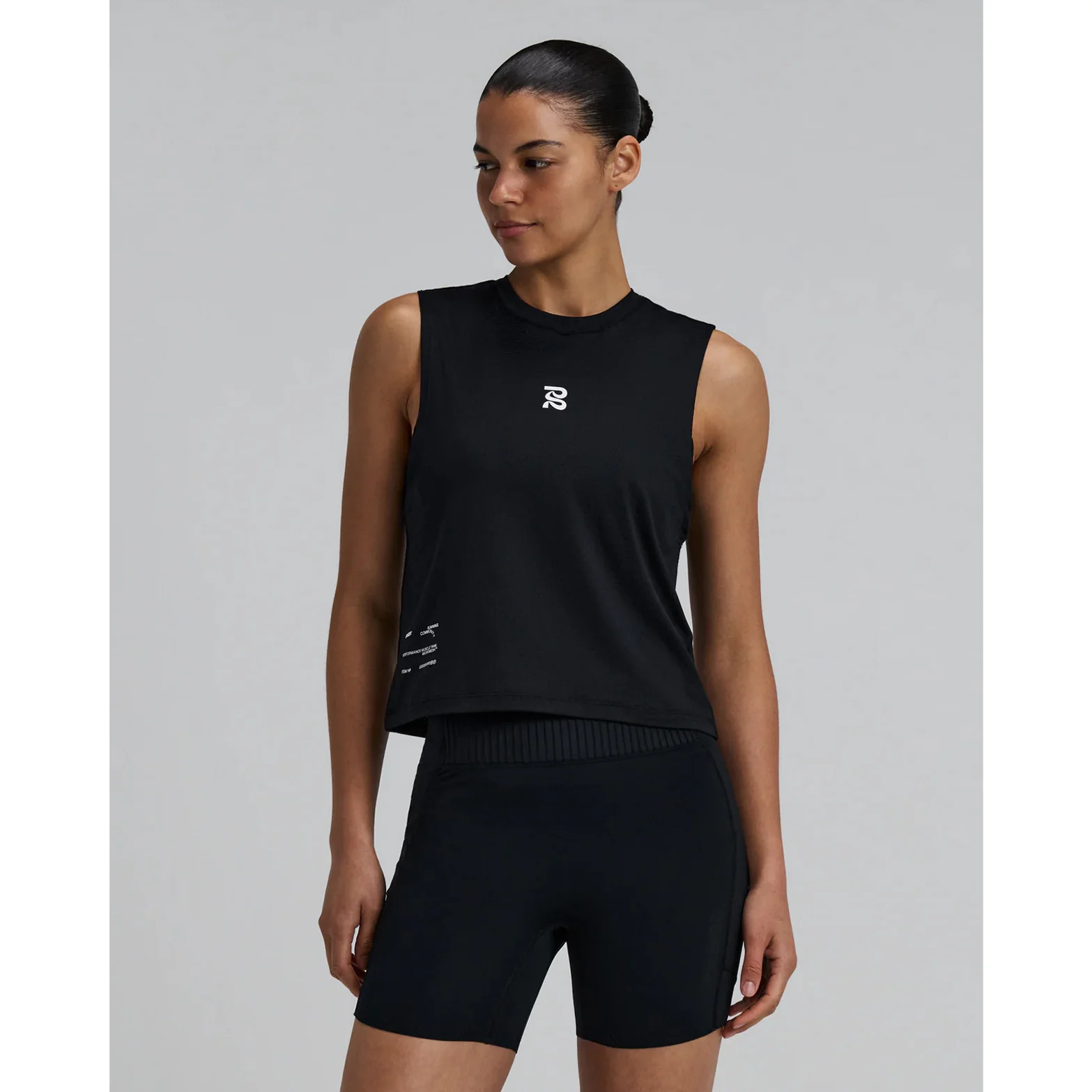 Women's Micromesh Run Tank Black - Image 2