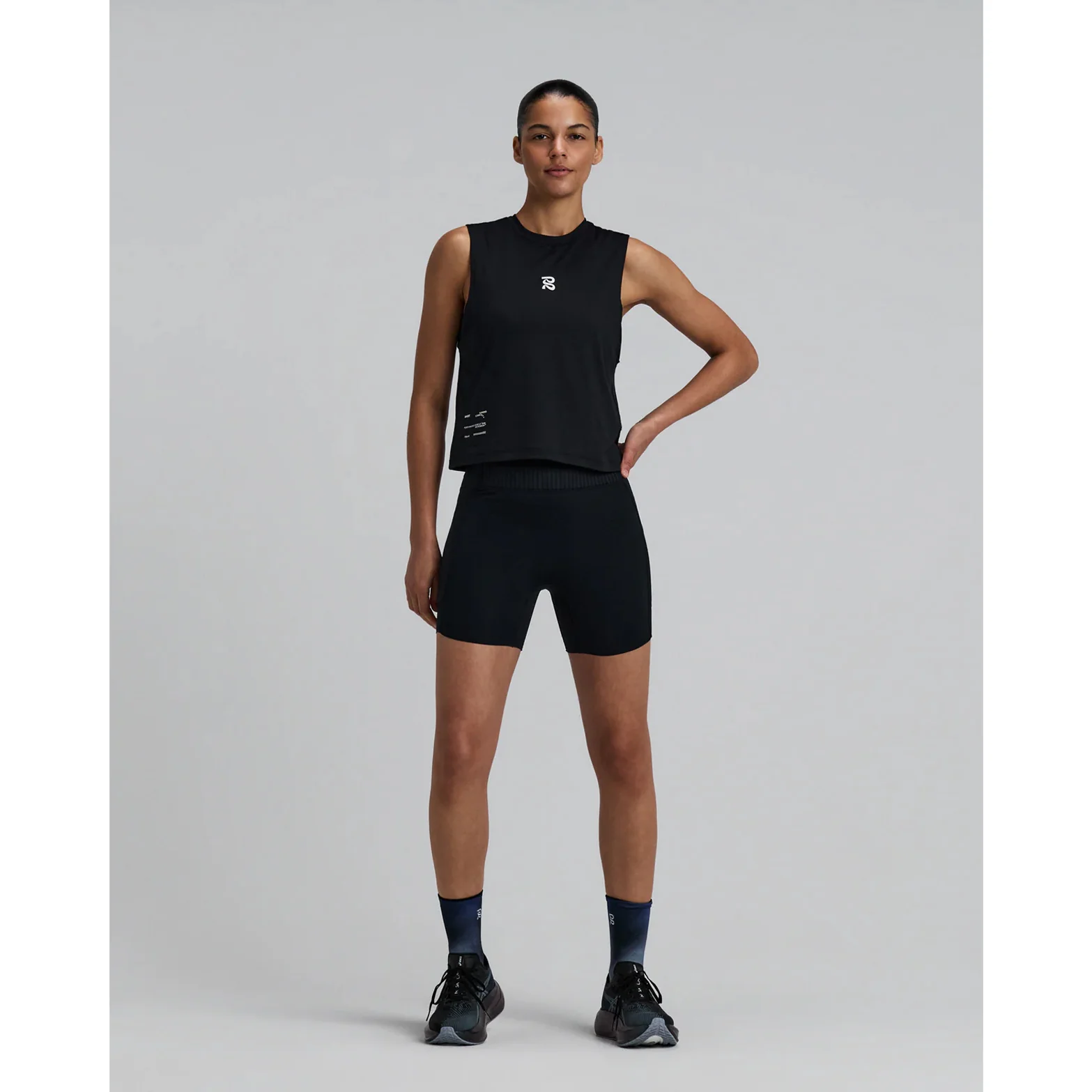 Women's Micromesh Run Tank Black - Image 4