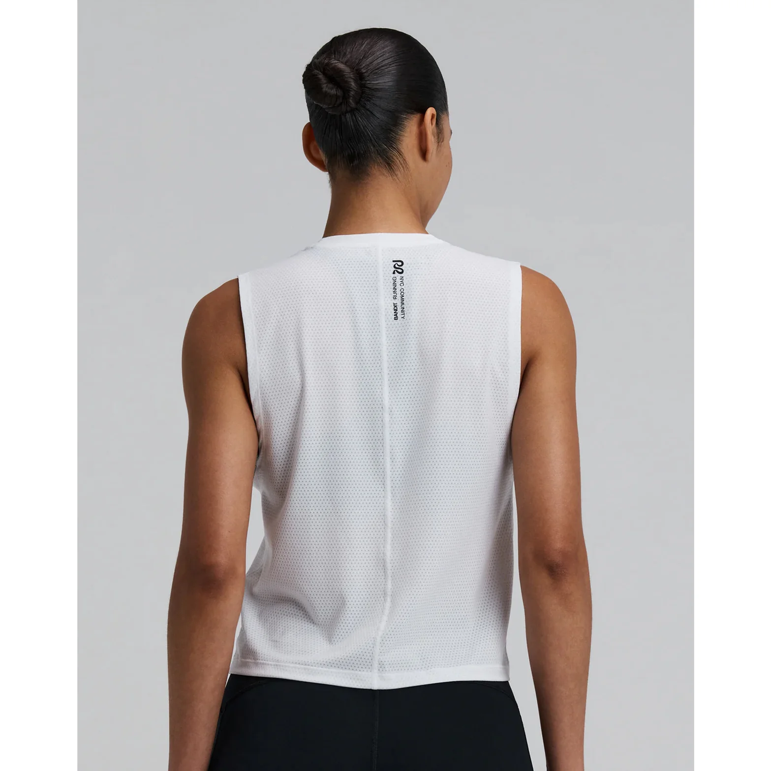 Women's Micromesh Run Tank White - Image 3