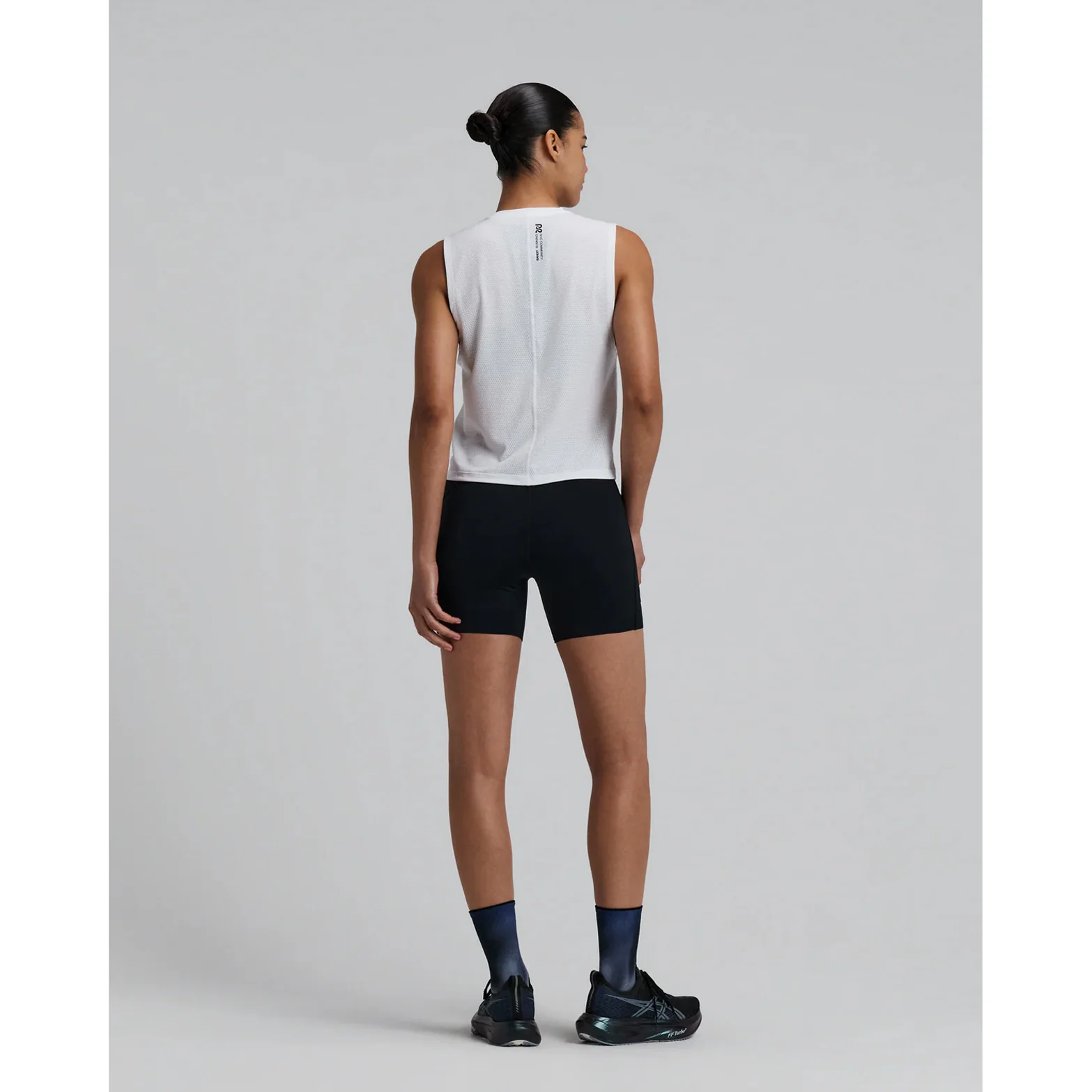 Women's Micromesh Run Tank White - Image 5