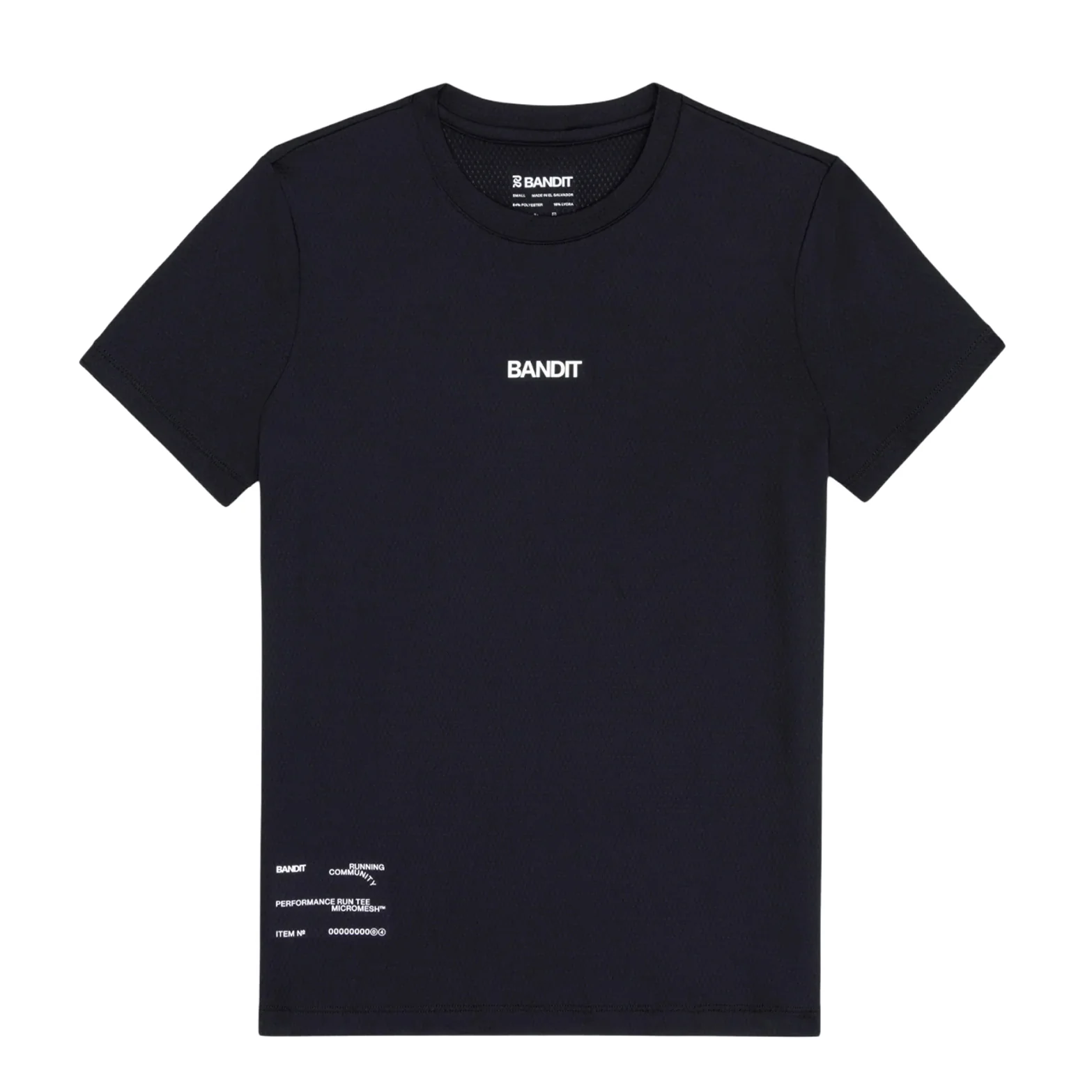 Women's Micromesh Run Tee Black