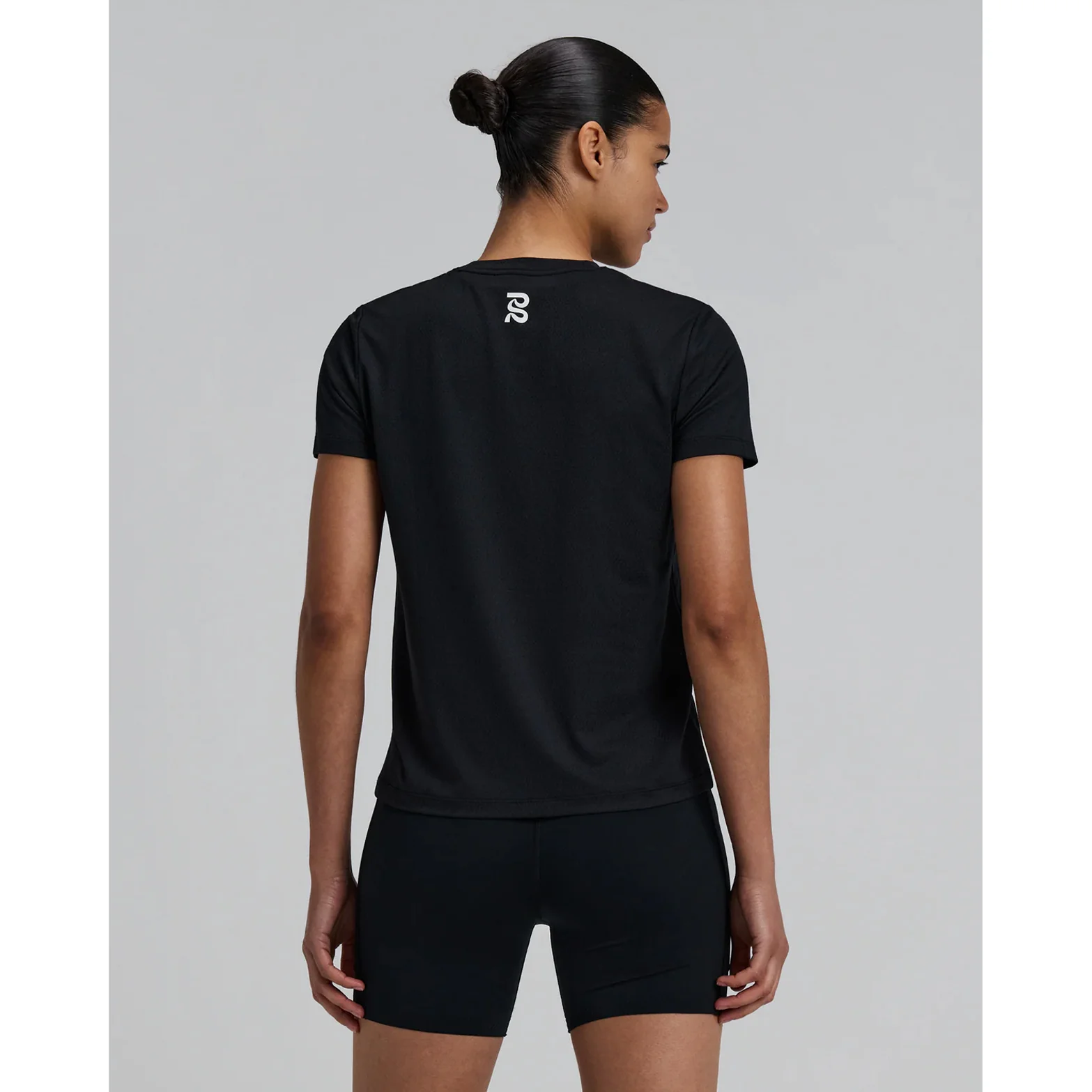 Women's Micromesh Run Tee Black - Image 3
