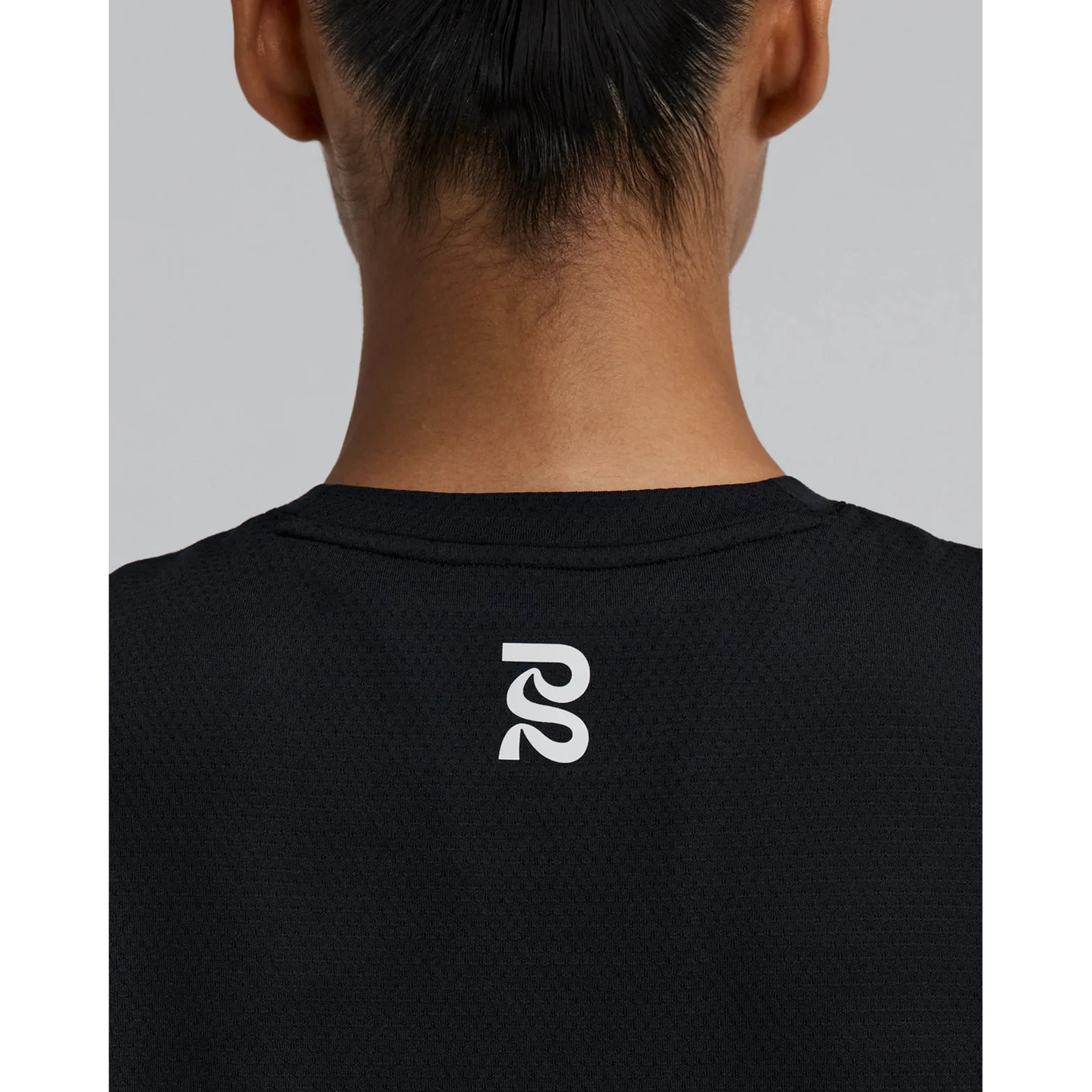 Women's Micromesh Run Tee Black - Image 4