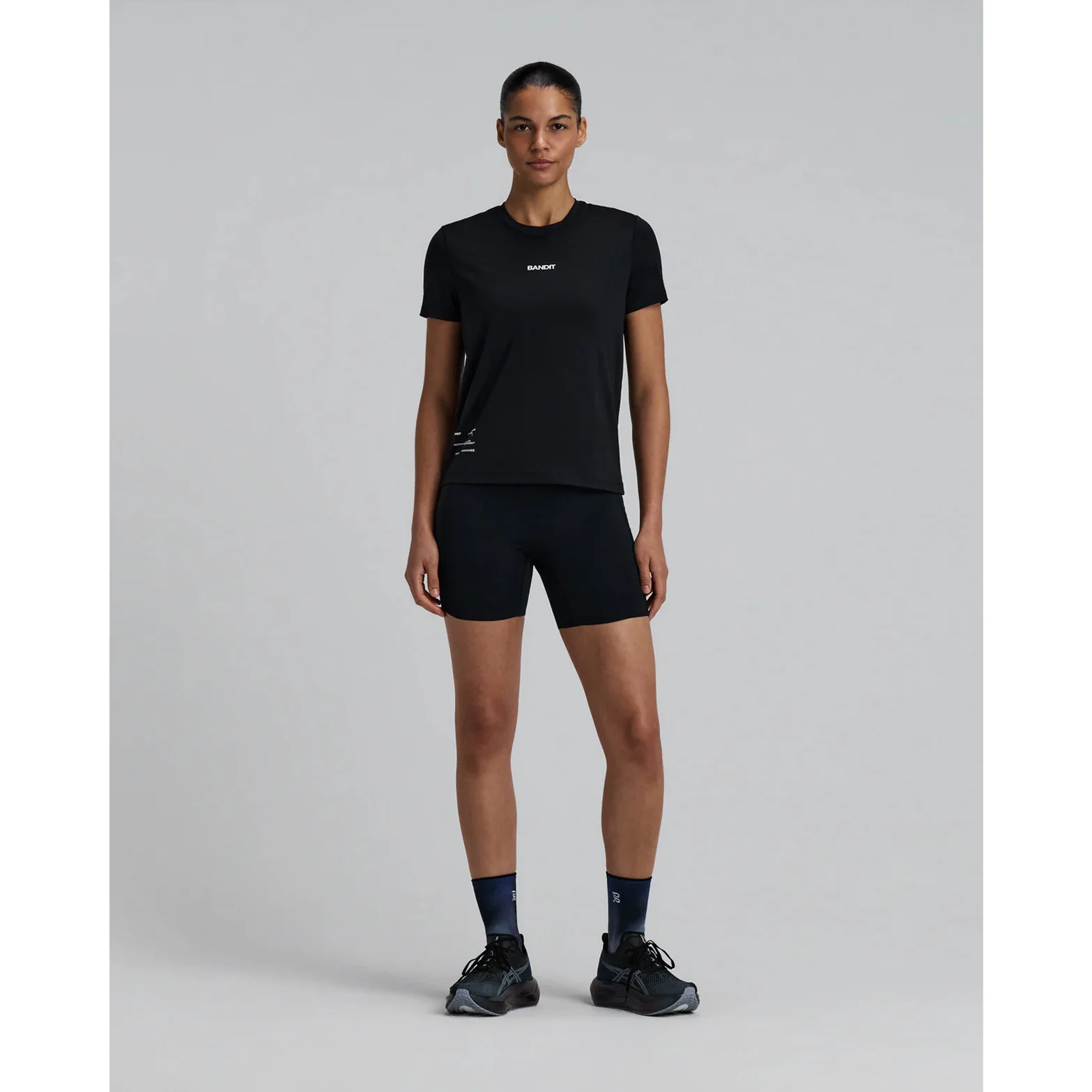 Women's Micromesh Run Tee Black - Image 5