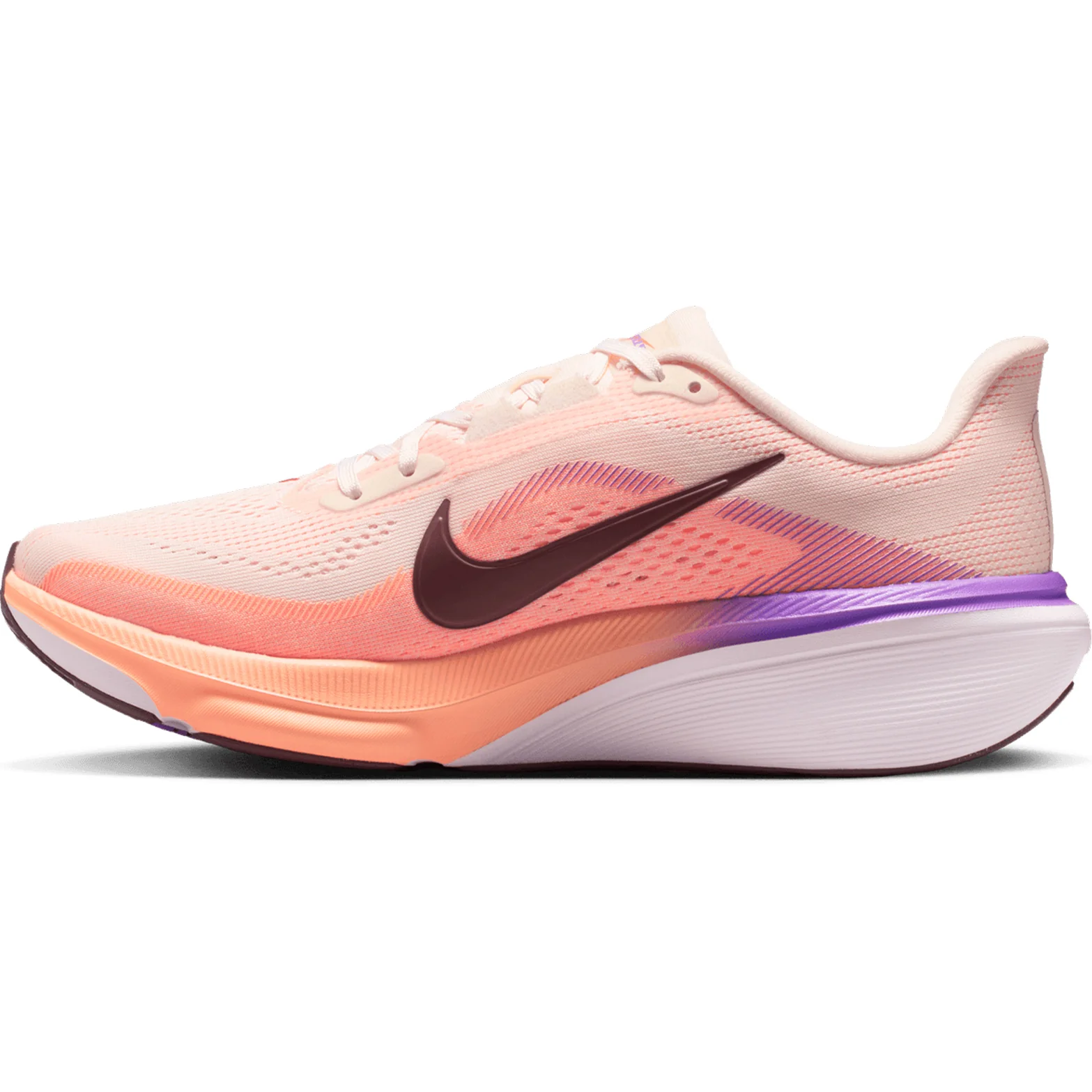 Women's Pegasus 42 Running Shoes Chalk / Orange Pulse / Bright Violet / Tattoo - Image 2