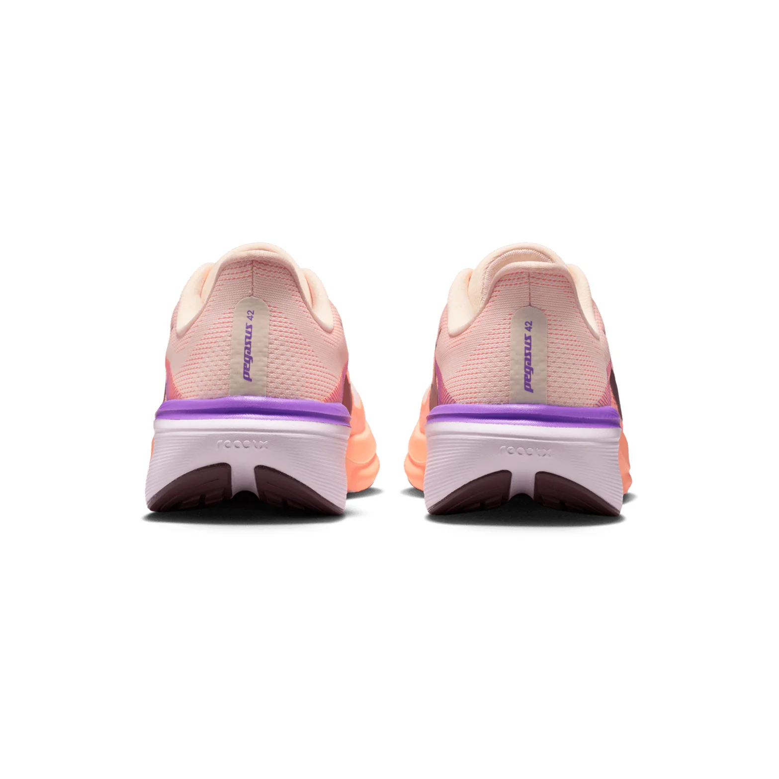 Women's Pegasus 42 Running Shoes Chalk / Orange Pulse / Bright Violet / Tattoo - Image 5