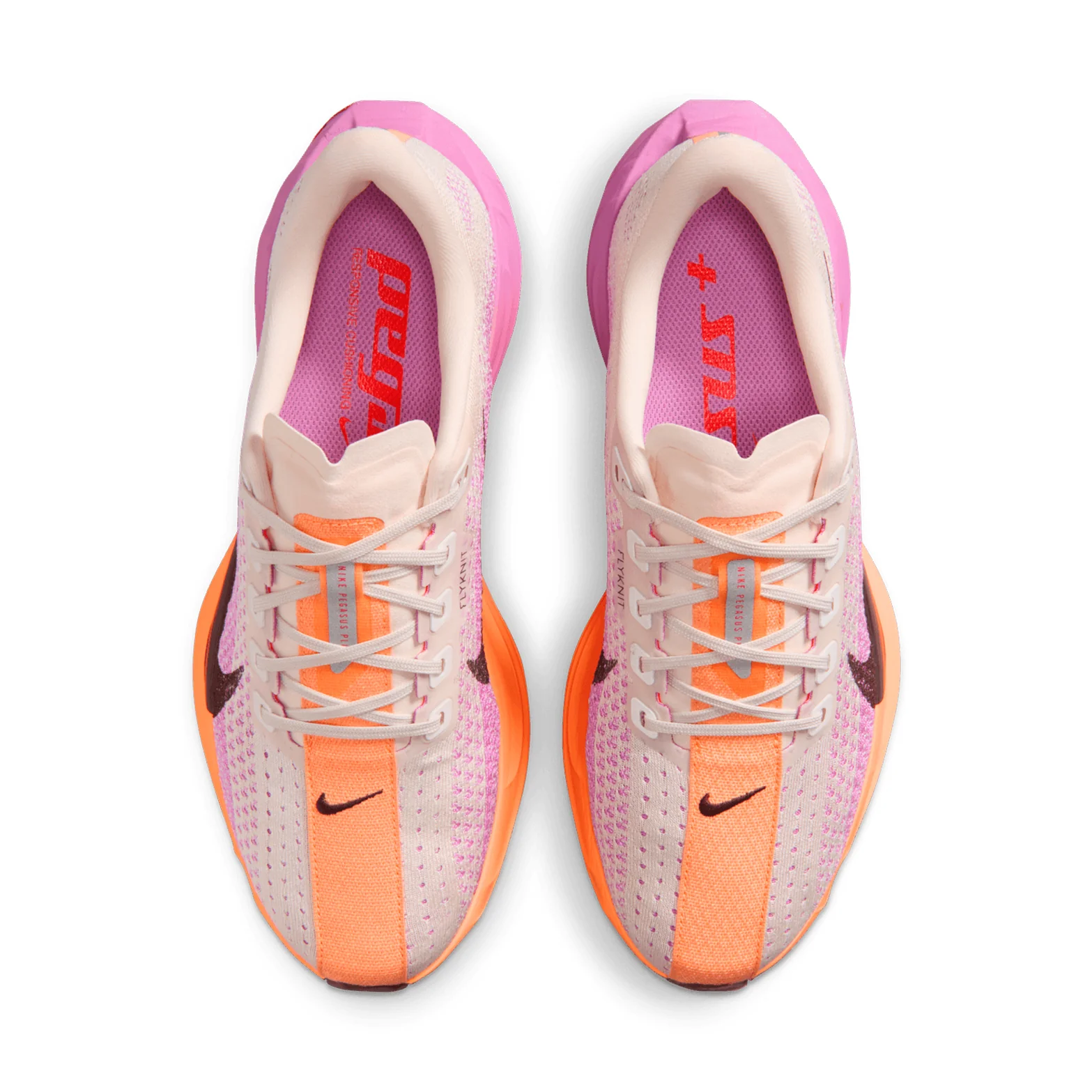 Women's Pegasus Plus Running Shoes Chalk / Light Magenta / Tattoo / Bright Crimson - Image 3