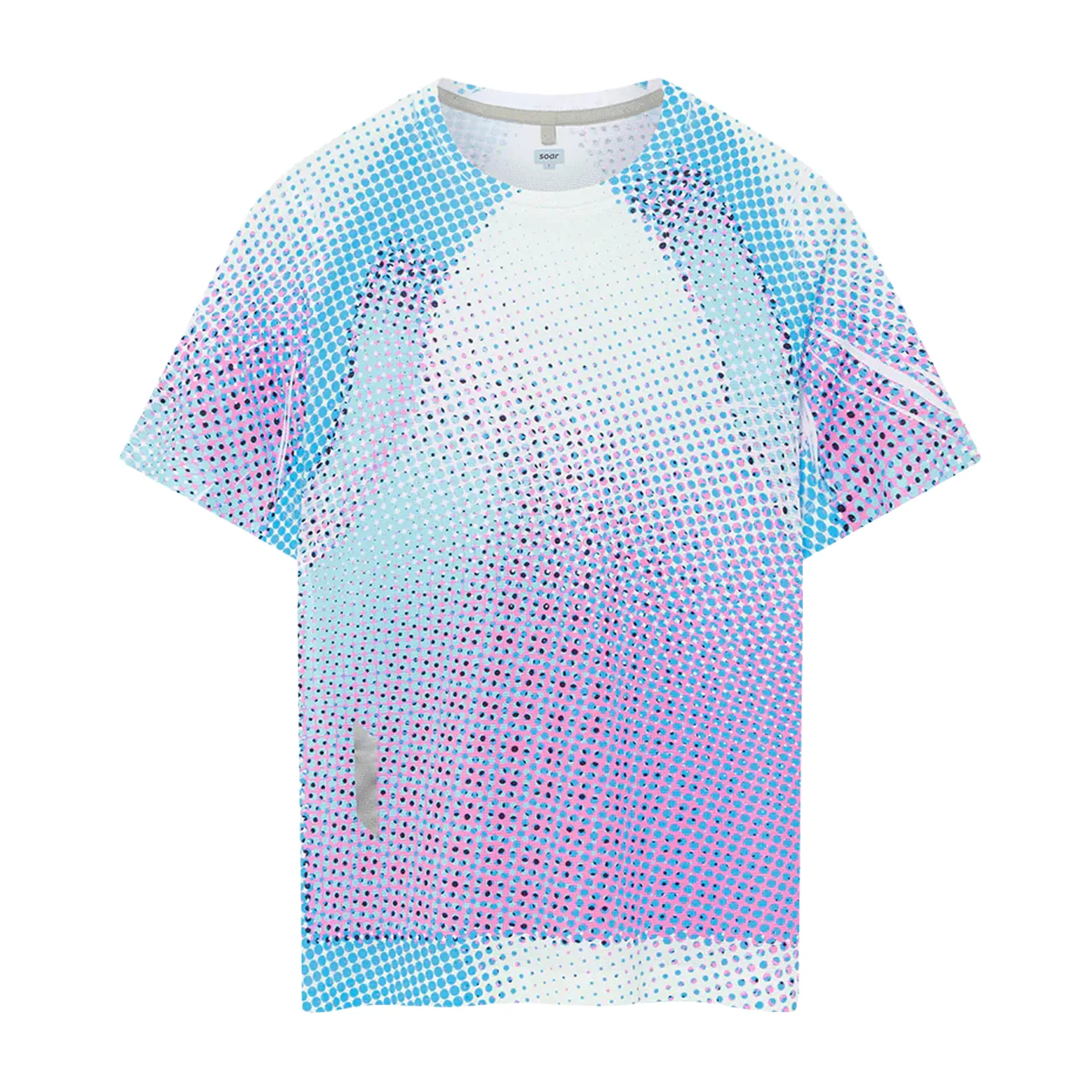 Women's Printed Tech Tee Blue / Magenta