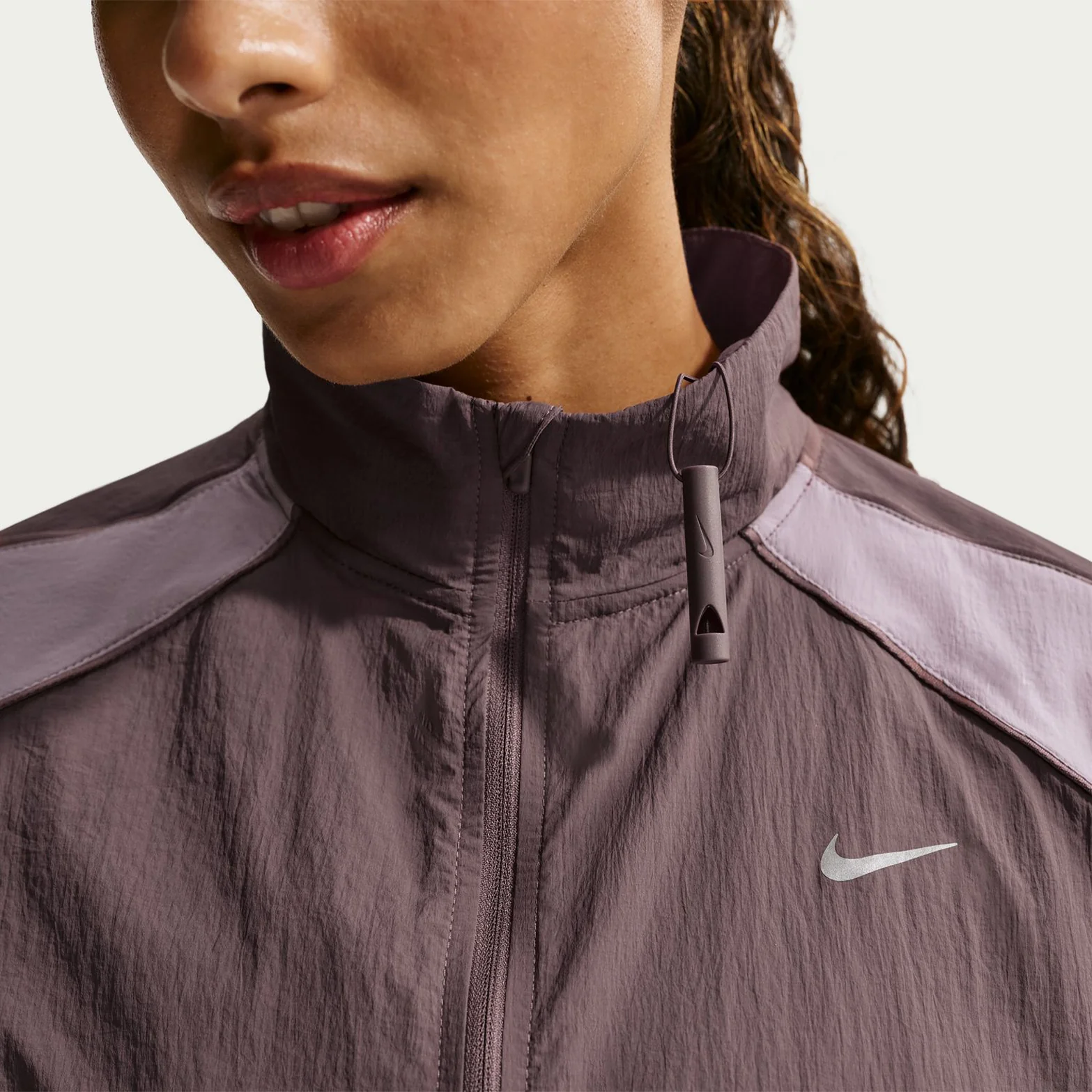 Women's Repel Running Jacket Tattoo / Light Violet Ore / Burgundy Crush - Image 3