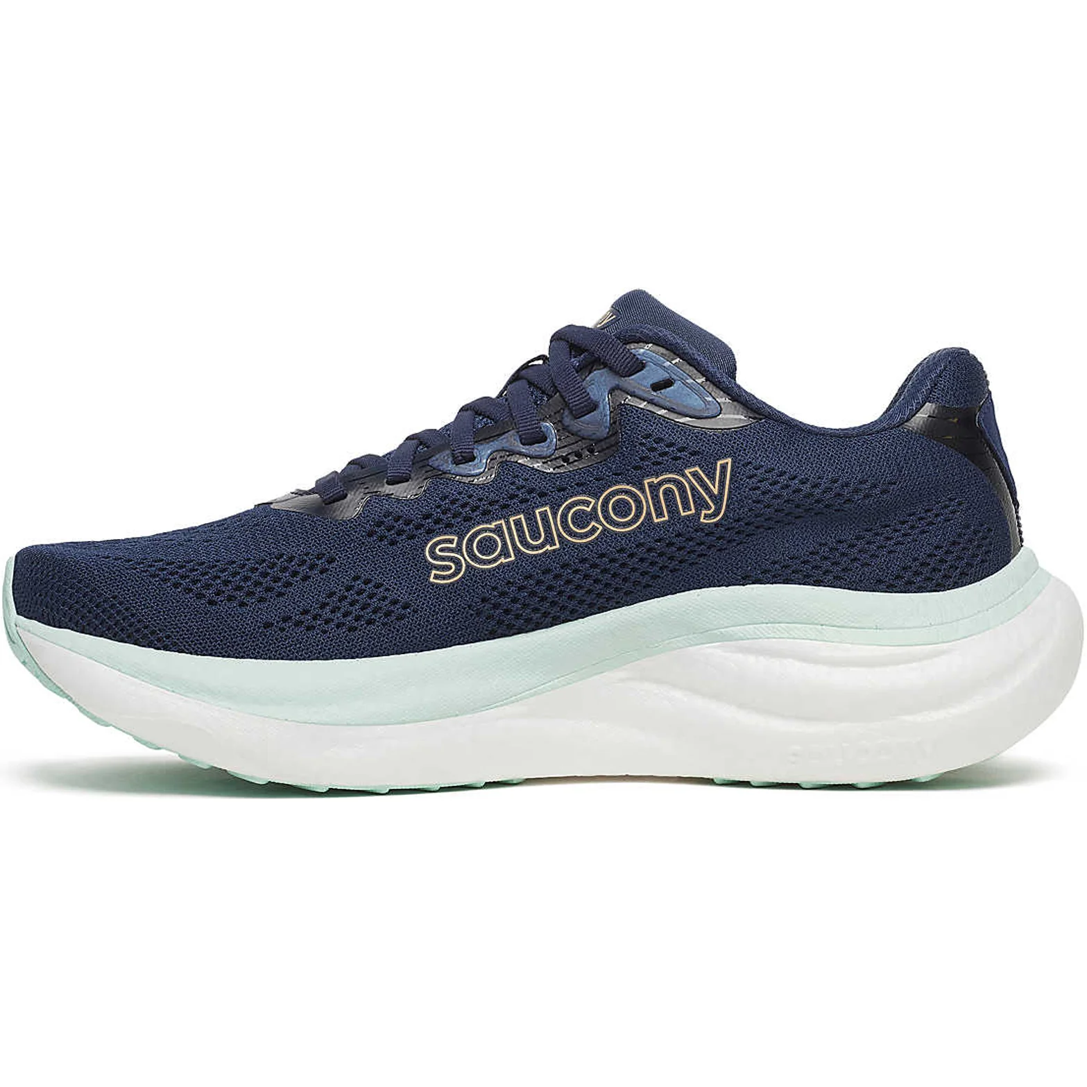Women's Ride 19 Running Shoes Navy / Aqua - Image 2