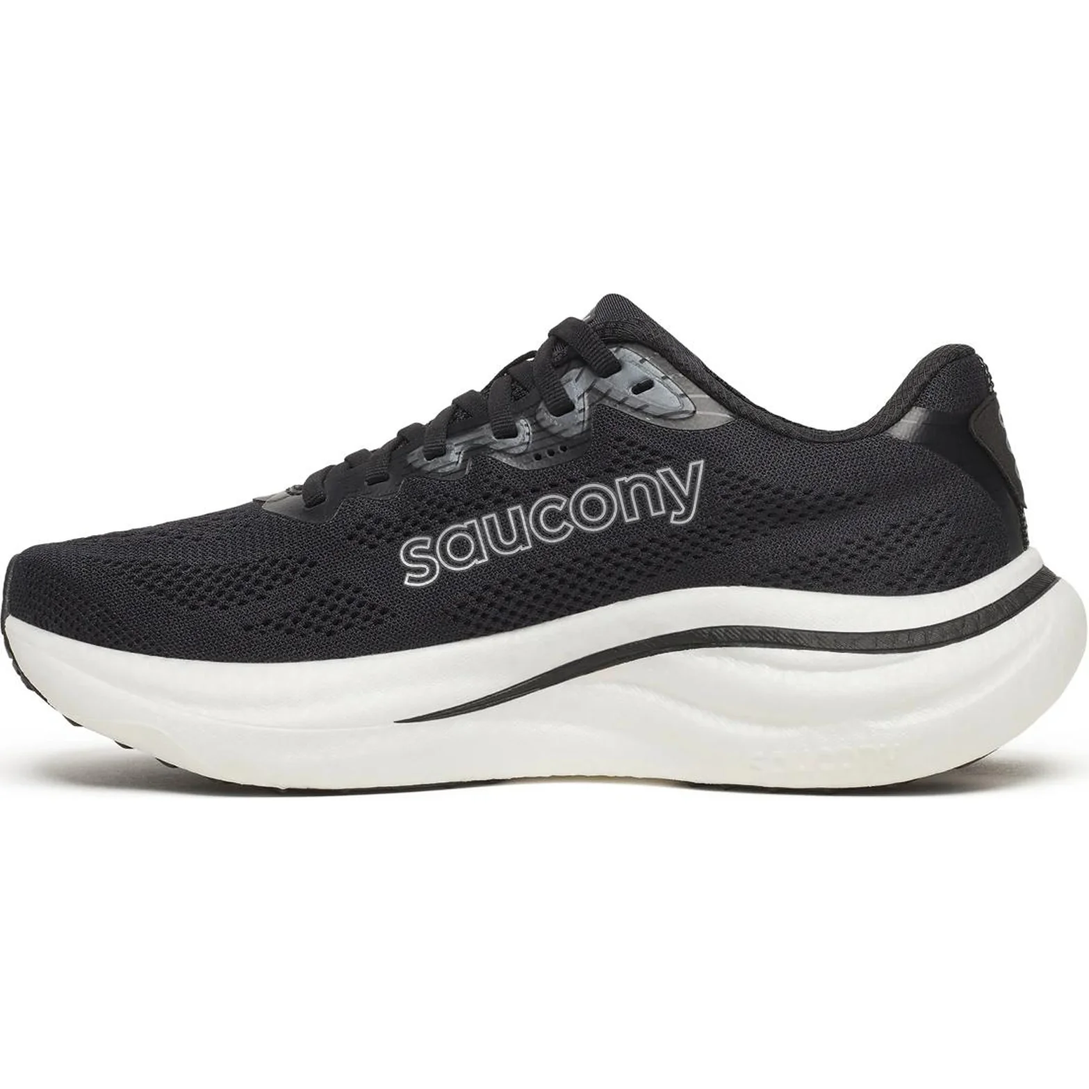 Women's Ride 19 Wide Fit Running Shoes Black / Silver - Image 2