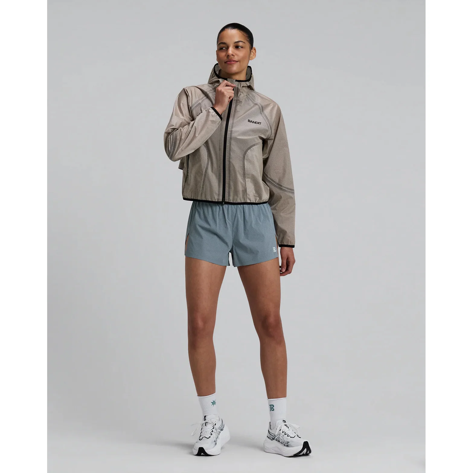 Women's VeloRip Ultralight Windproof Jacket Oatmeal - Image 8