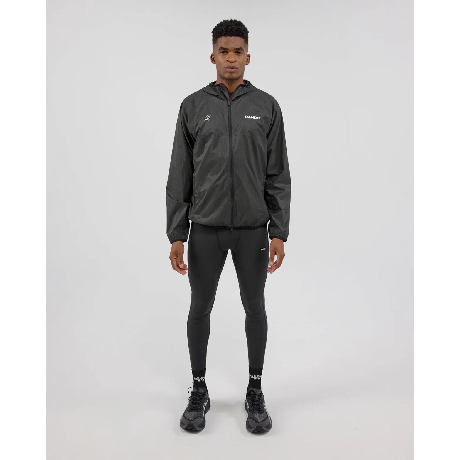 Men's RoccaRip Windbreaker Jacket Black - Image 7