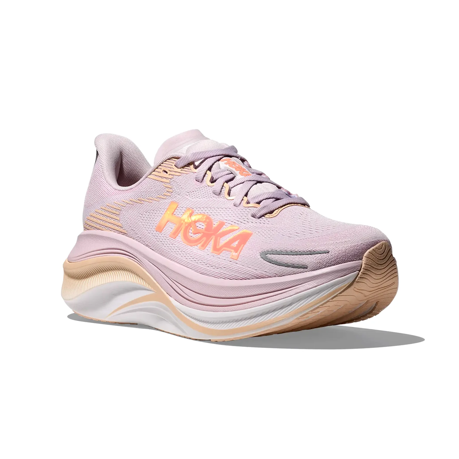 Women's Skyward X 2 Running Shoes Lilac Cream / Tangerine Glow - Image 3