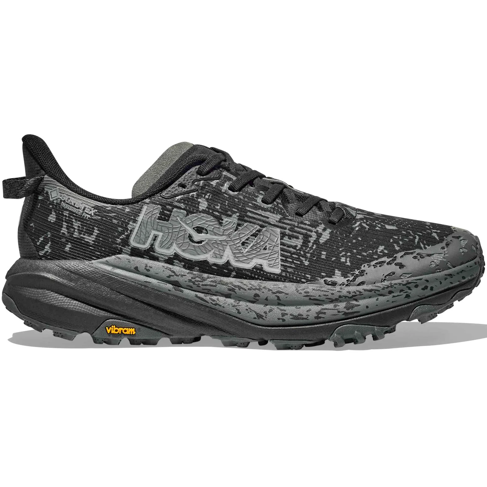 Women's Speedgoat 6 GORE-TEX Wide Fit Trail Running Shoes Black / Outer Orbit
