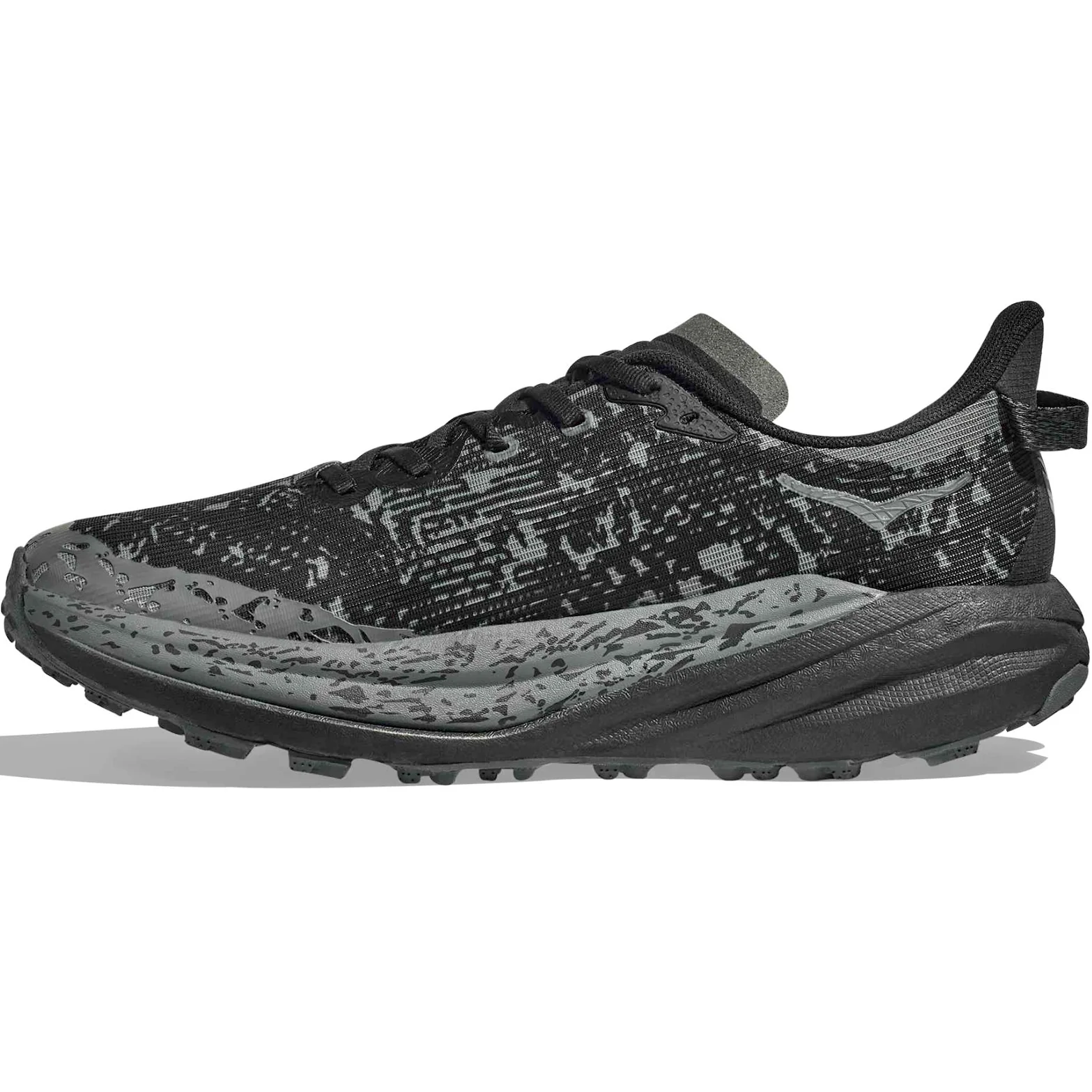 Women's Speedgoat 6 GORE-TEX Wide Fit Trail Running Shoes Black / Outer Orbit - Image 2