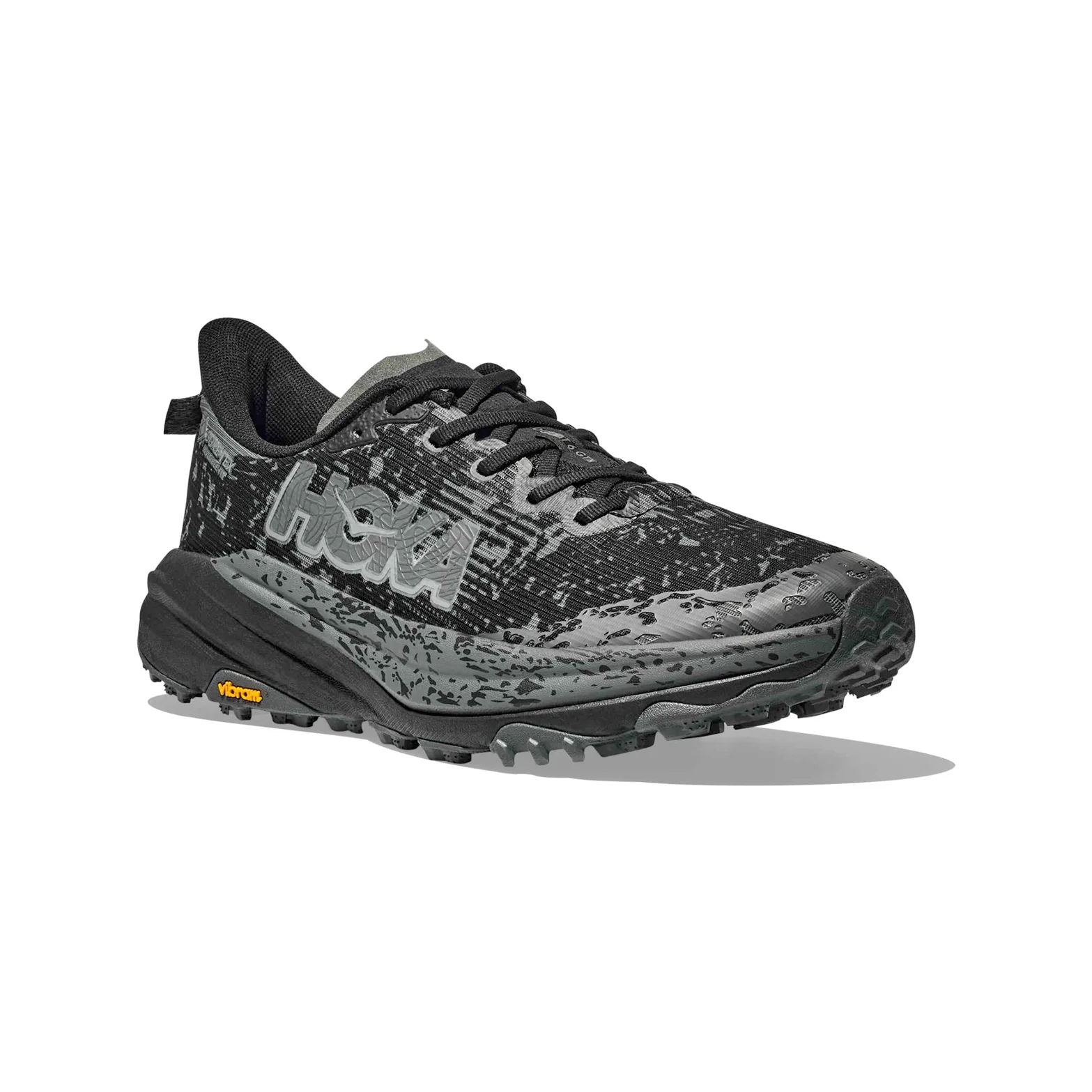 Women's Speedgoat 6 GORE-TEX Wide Fit Trail Running Shoes Black / Outer Orbit - Image 6