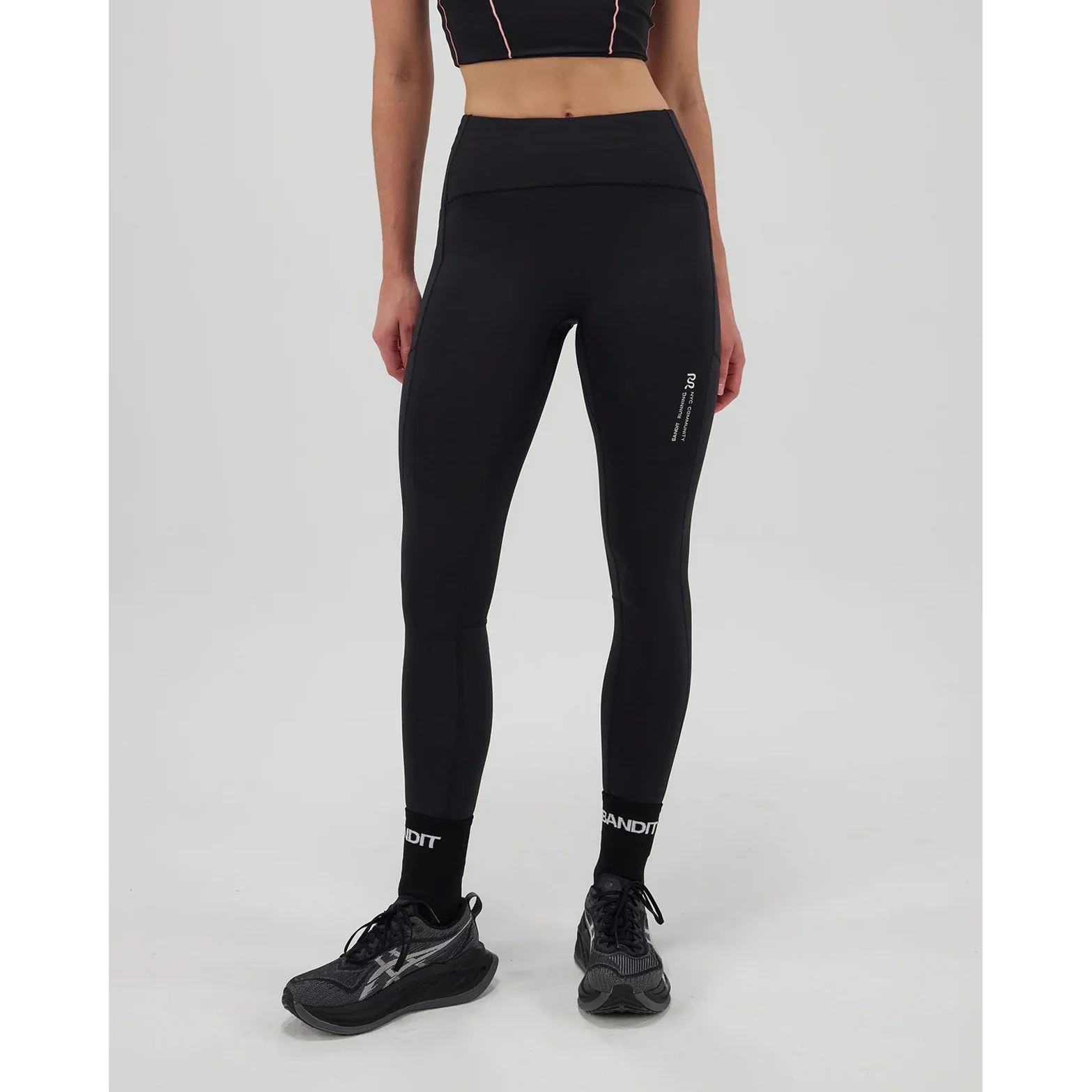 Women's Stamina Pop Stitch High Waist Leggings Black - Image 6