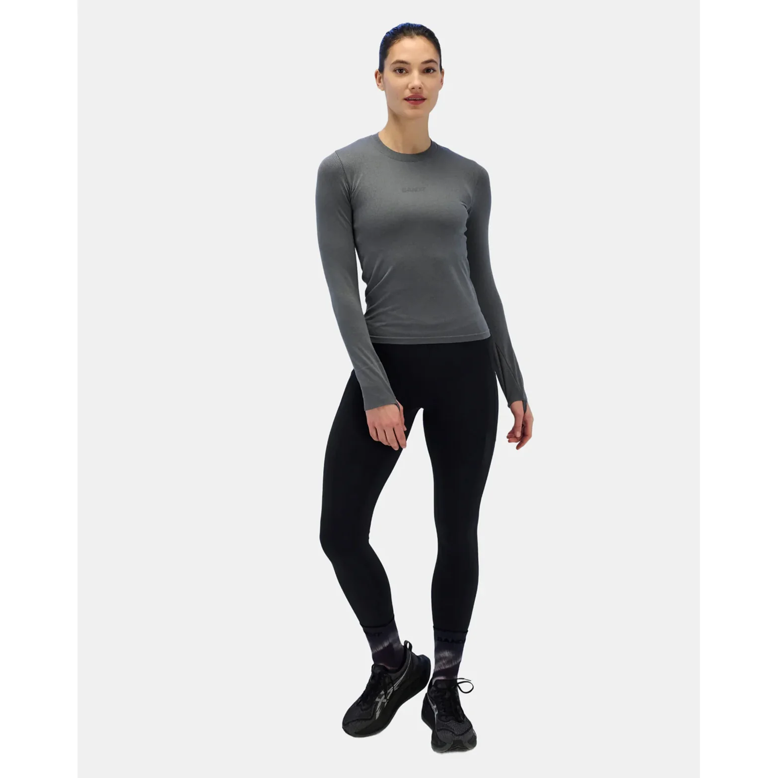 Women's Brushed Stamina Cold Weather Tights Black - Image 7