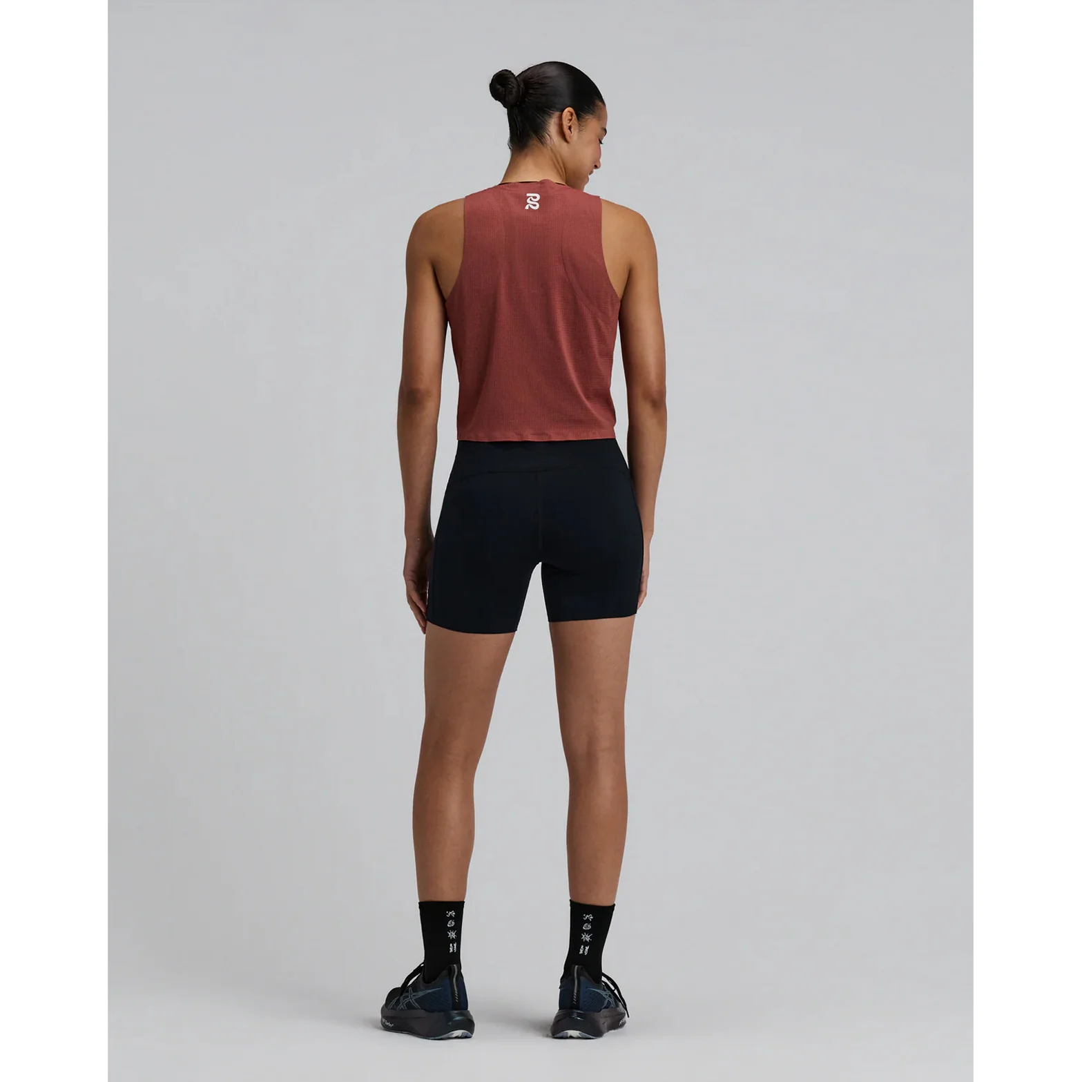 Women's GeoMesh Race Singlet Mahogany - Image 6