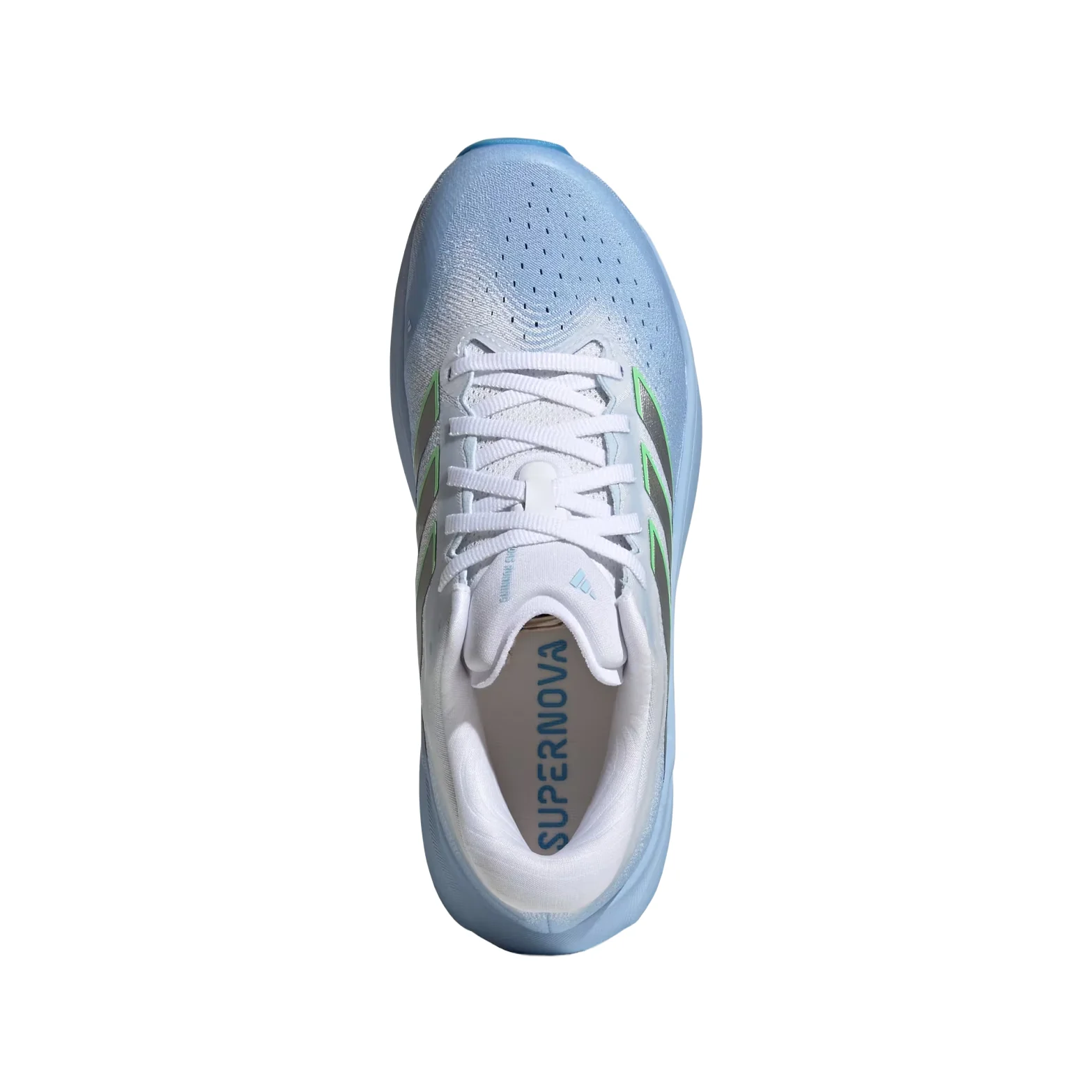 Women's Supernova Rise 3 Running Shoes Glow Blue / Silver Metallic / Cloud White - Image 3