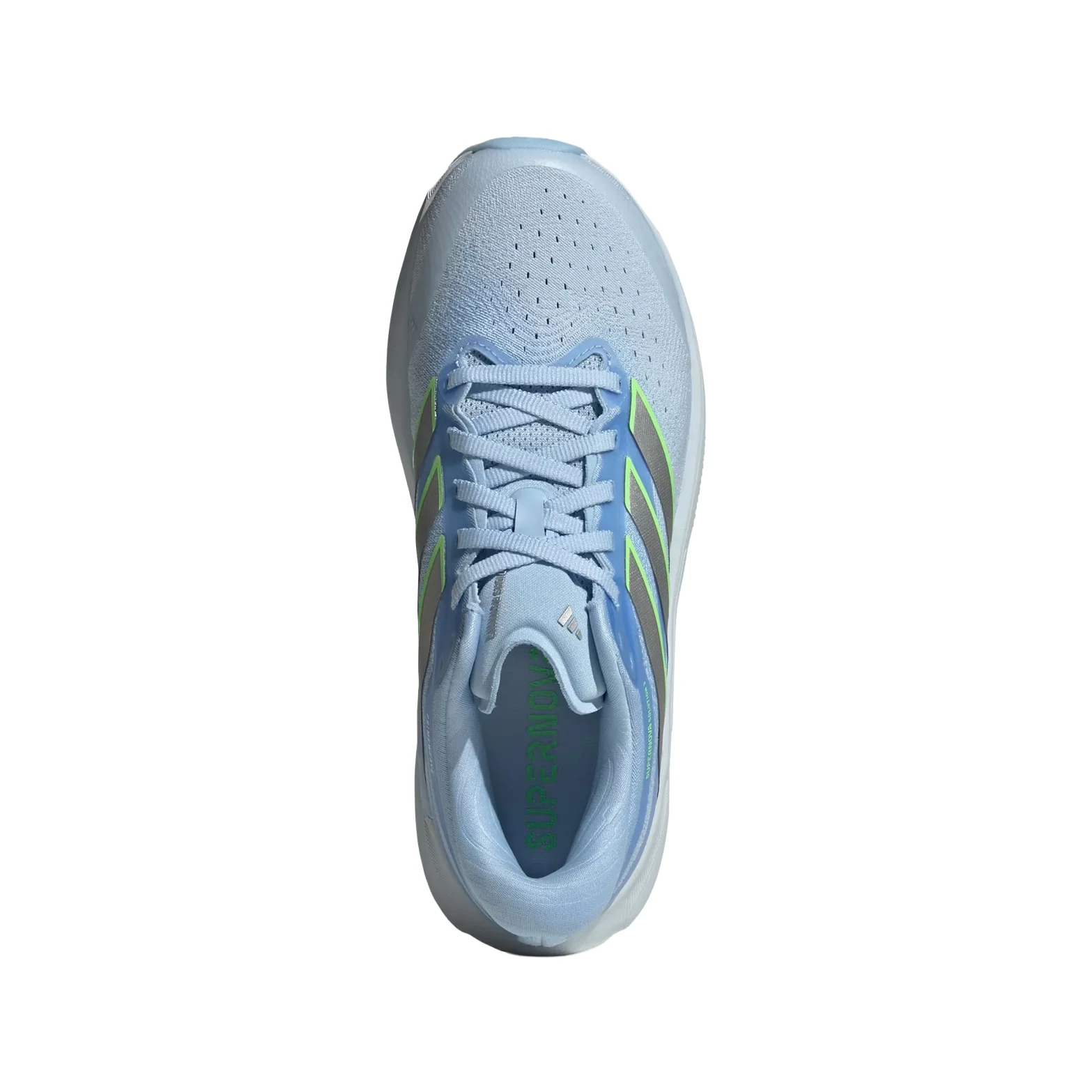 Women's Supernova Solution 3 Running Shoes Crystal Sky / Silver Metallic / Lime Burst - Image 3