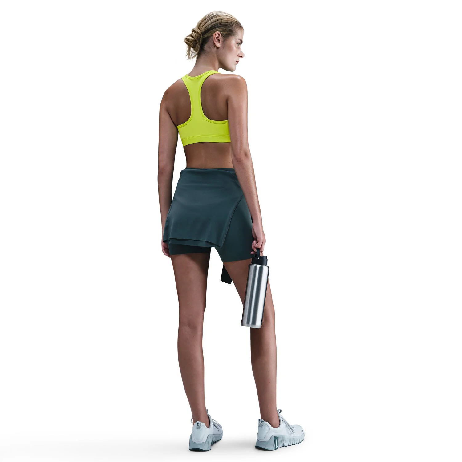 Women's Swoosh Medium-Support Sports Bra Barely Volt / White - Image 3