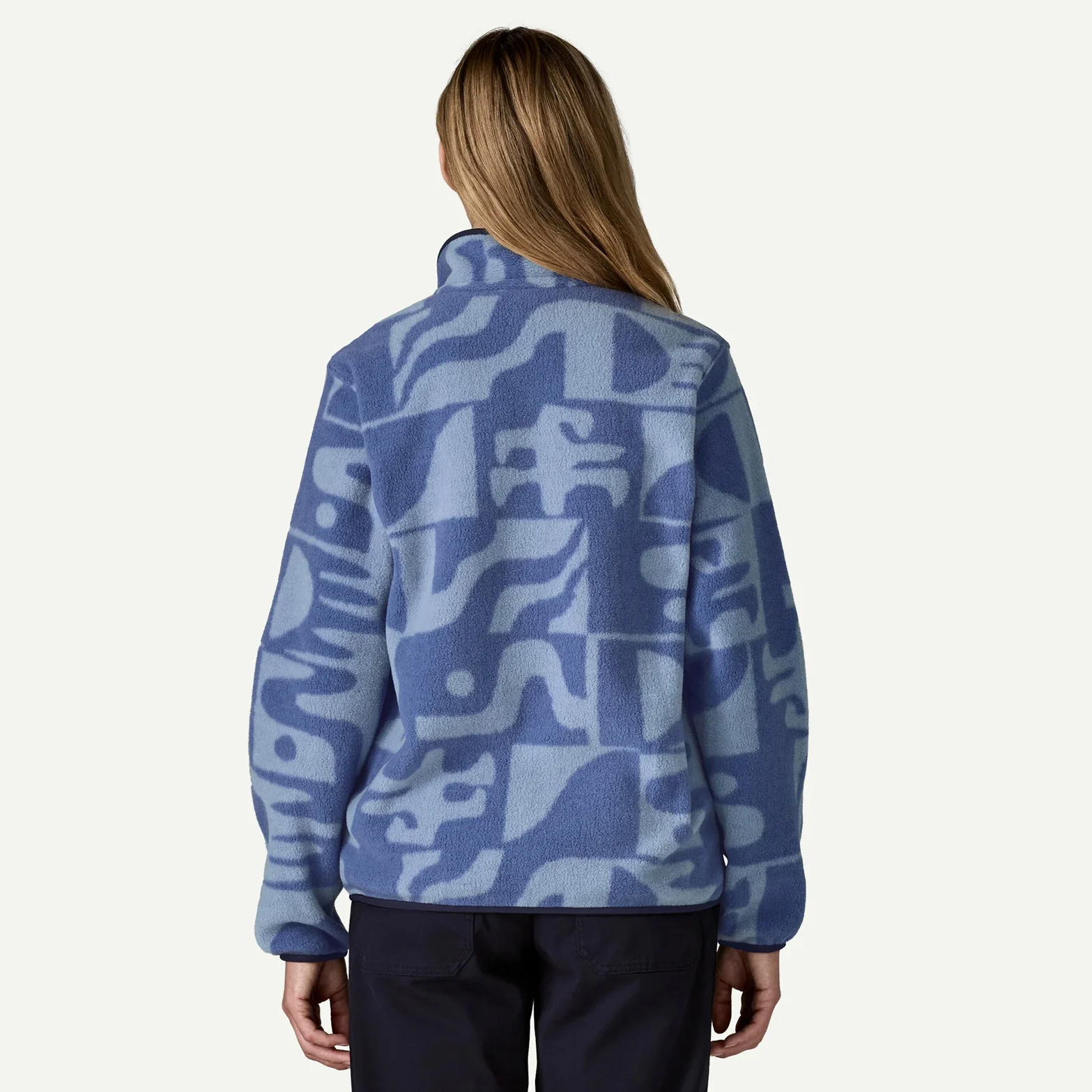 Women's Synchilla Snap-T Fleece Pullover Mother Tree / Barnacle Blue - Image 3