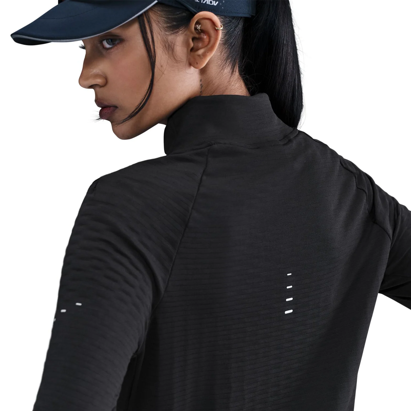 Women's Therma-FIT Turtle Neck Running Top Black - Image 2