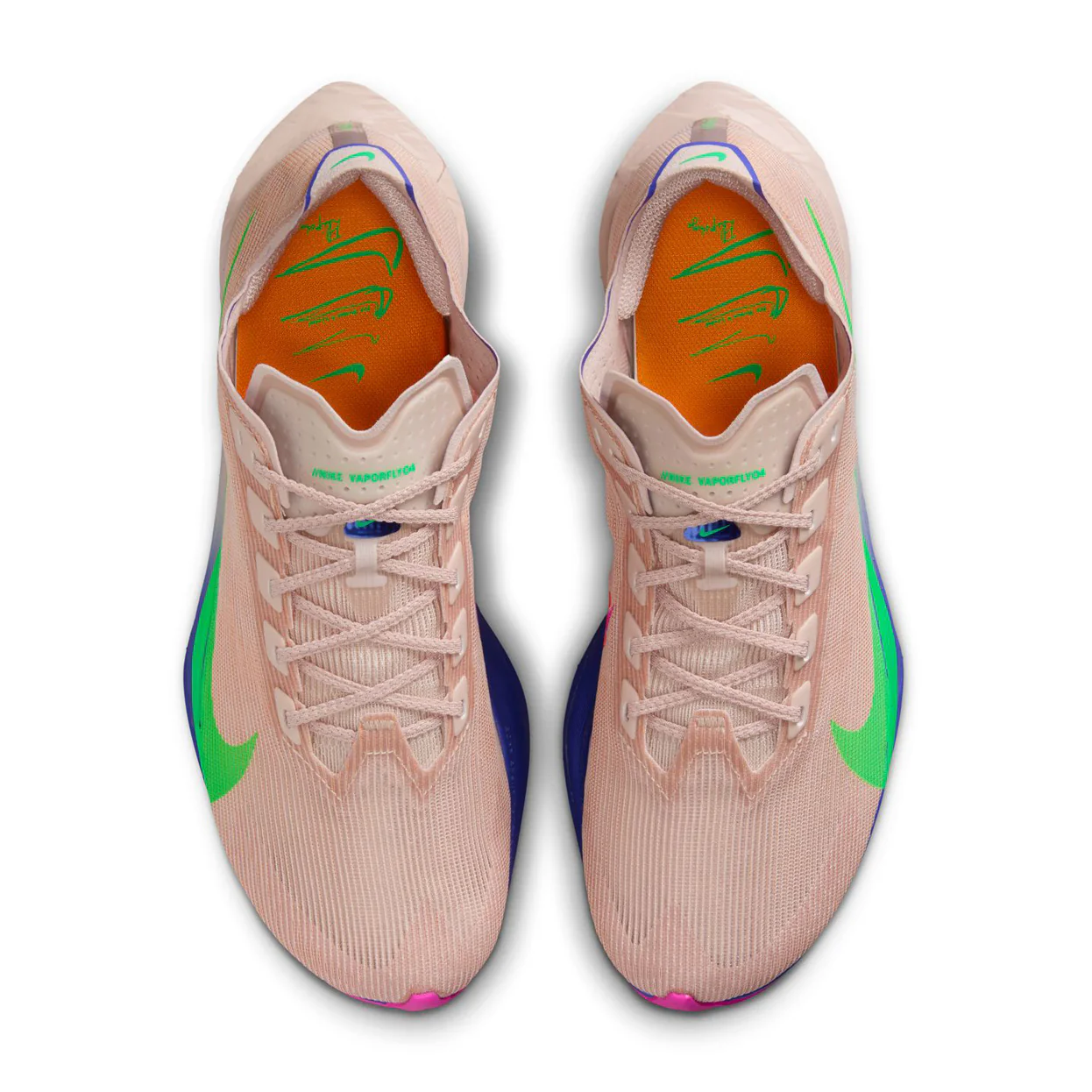 Women's Vaporfly 4 Eliud Kipchoge Running Shoes Silt Red / Fire Pink / Bright Ceramic / Green Shock - Image 3