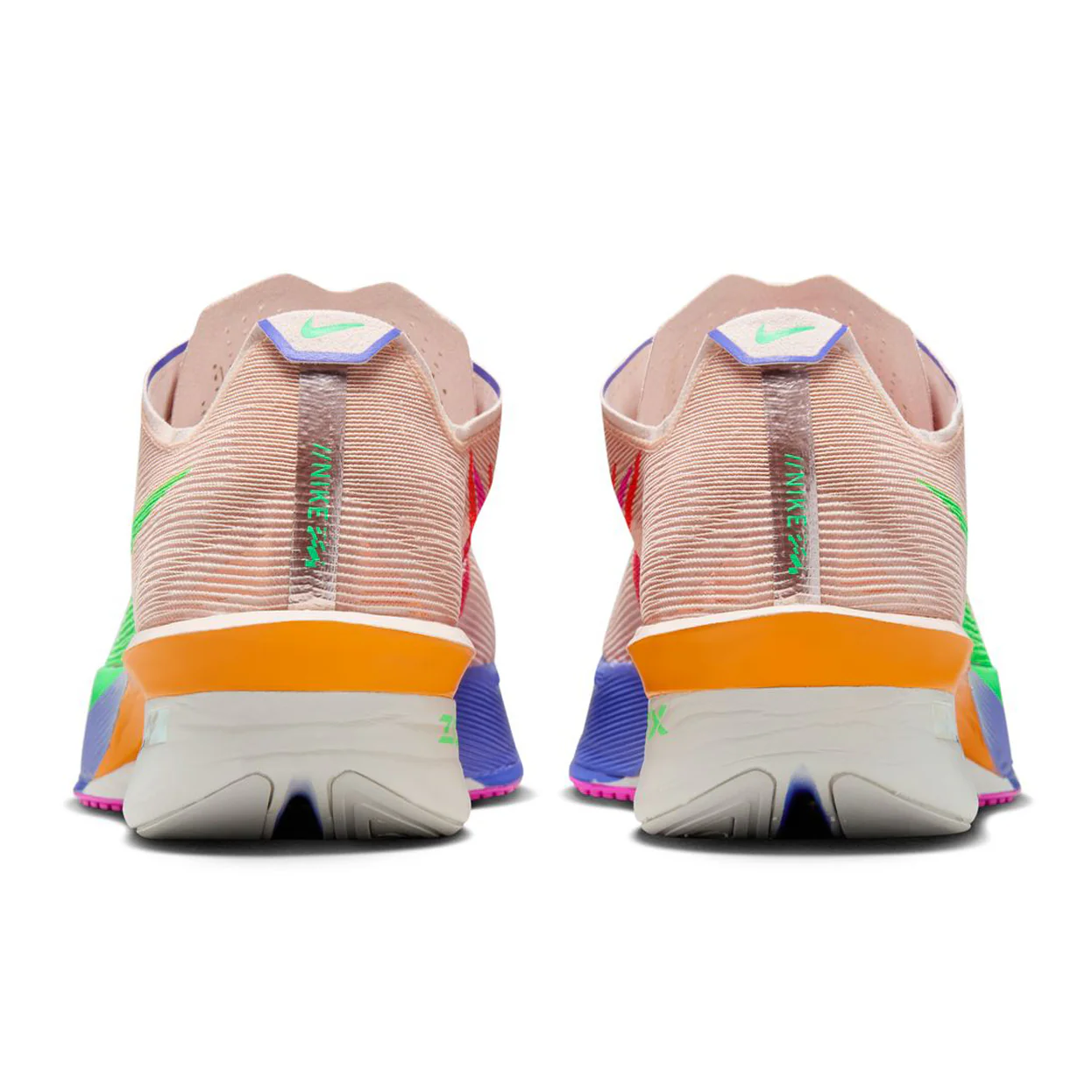 Women's Vaporfly 4 Eliud Kipchoge Running Shoes Silt Red / Fire Pink / Bright Ceramic / Green Shock - Image 5