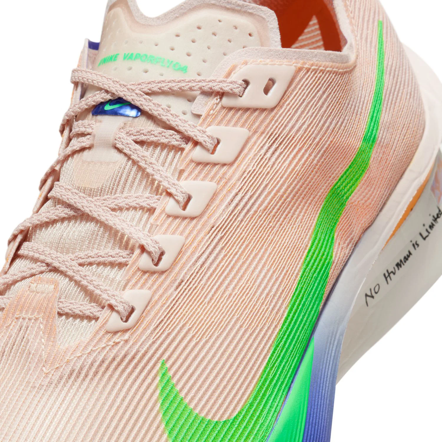 Women's Vaporfly 4 Eliud Kipchoge Running Shoes Silt Red / Fire Pink / Bright Ceramic / Green Shock - Image 8