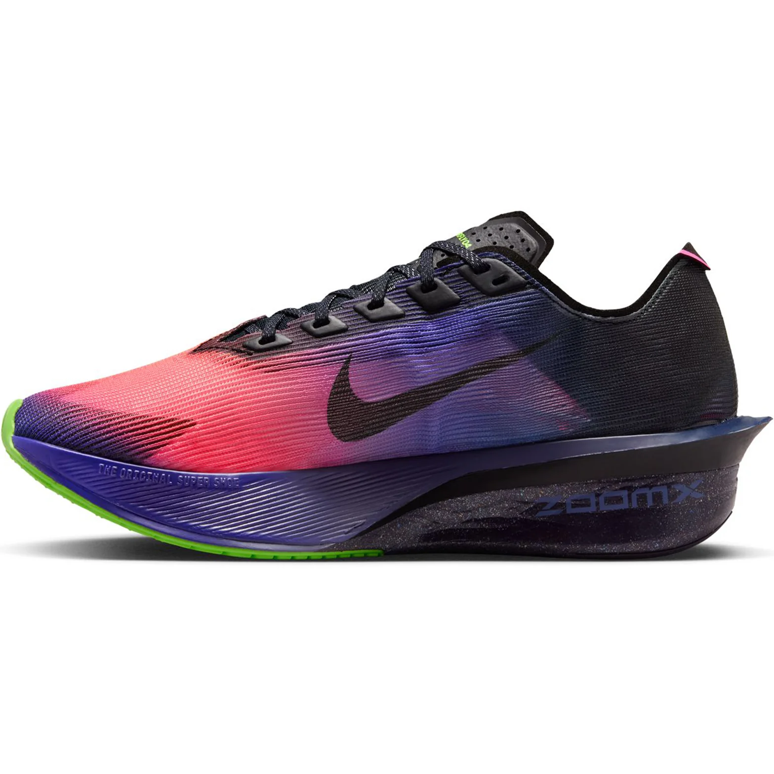 Women's Vaporfly 4 GLAM Running Shoes Dark Obsidian / Purple Dynasty / Black - Image 2