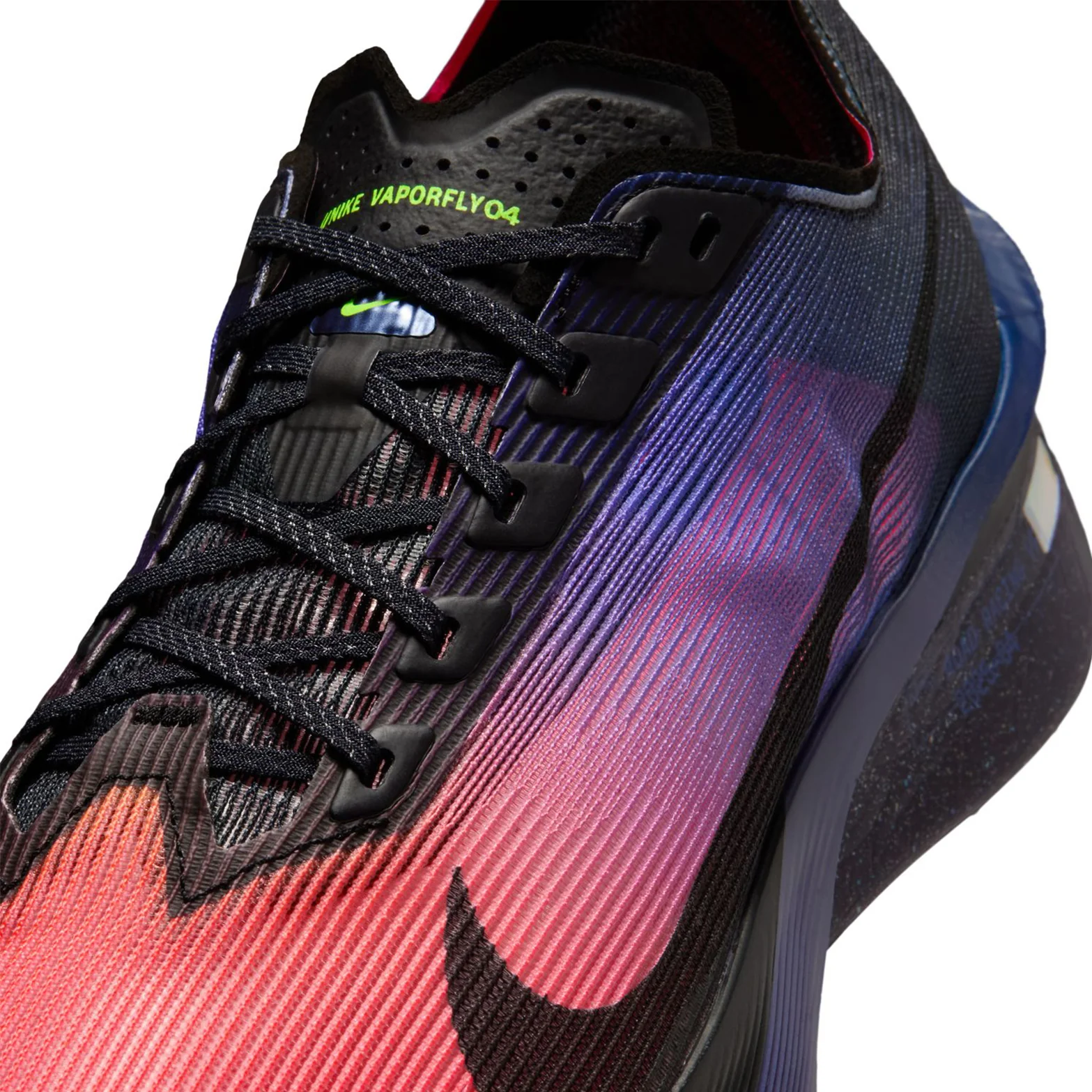 Women's Vaporfly 4 GLAM Running Shoes Dark Obsidian / Purple Dynasty / Black - Image 6