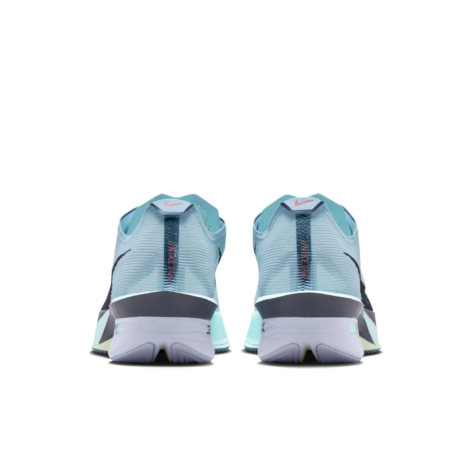 Women's Vaporfly 4 Running Shoes Glacier Blue / Blue Tint / Amethyst Tint / Gridiron - Image 3