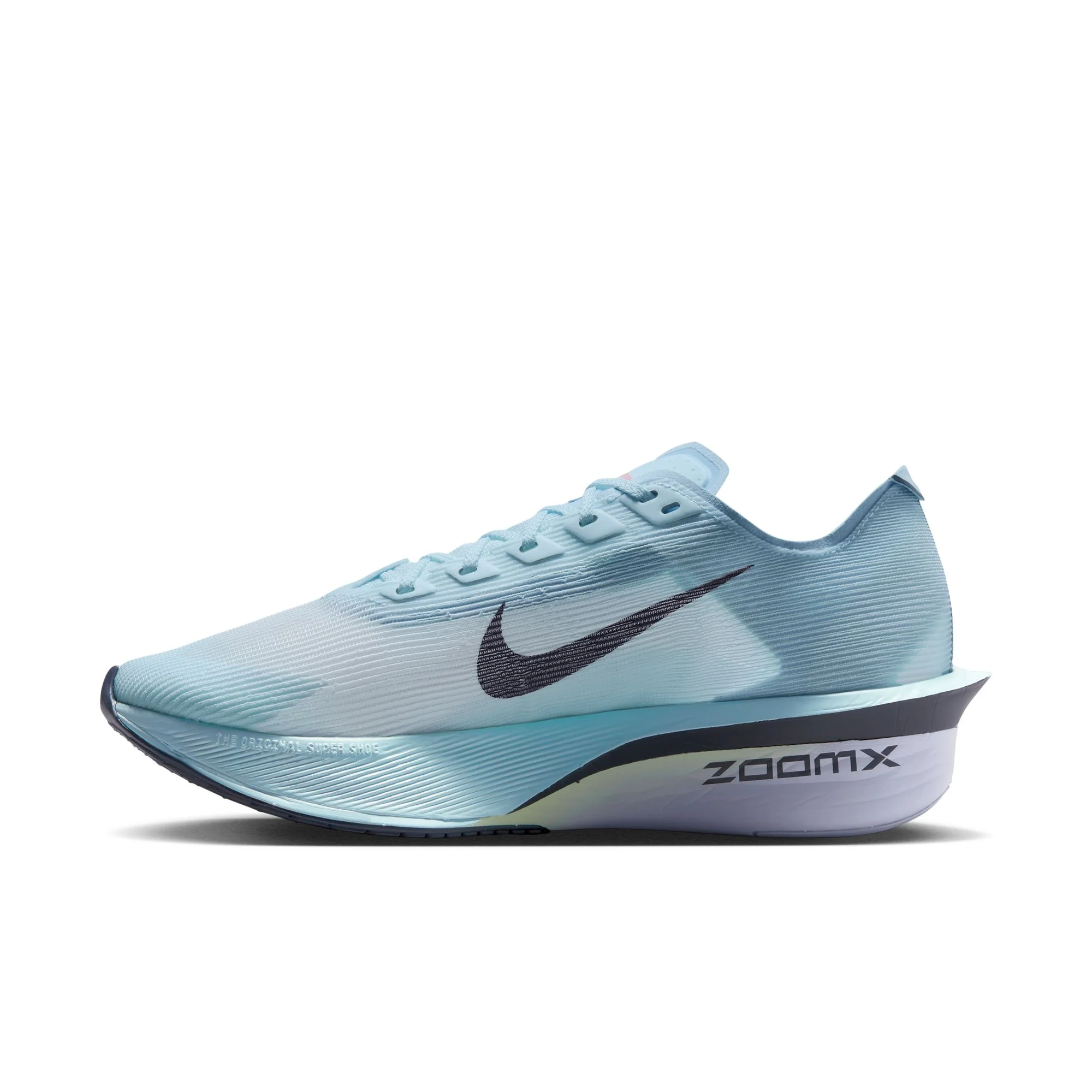 Women's Vaporfly 4 Running Shoes Glacier Blue / Blue Tint / Amethyst Tint / Gridiron - Image 5