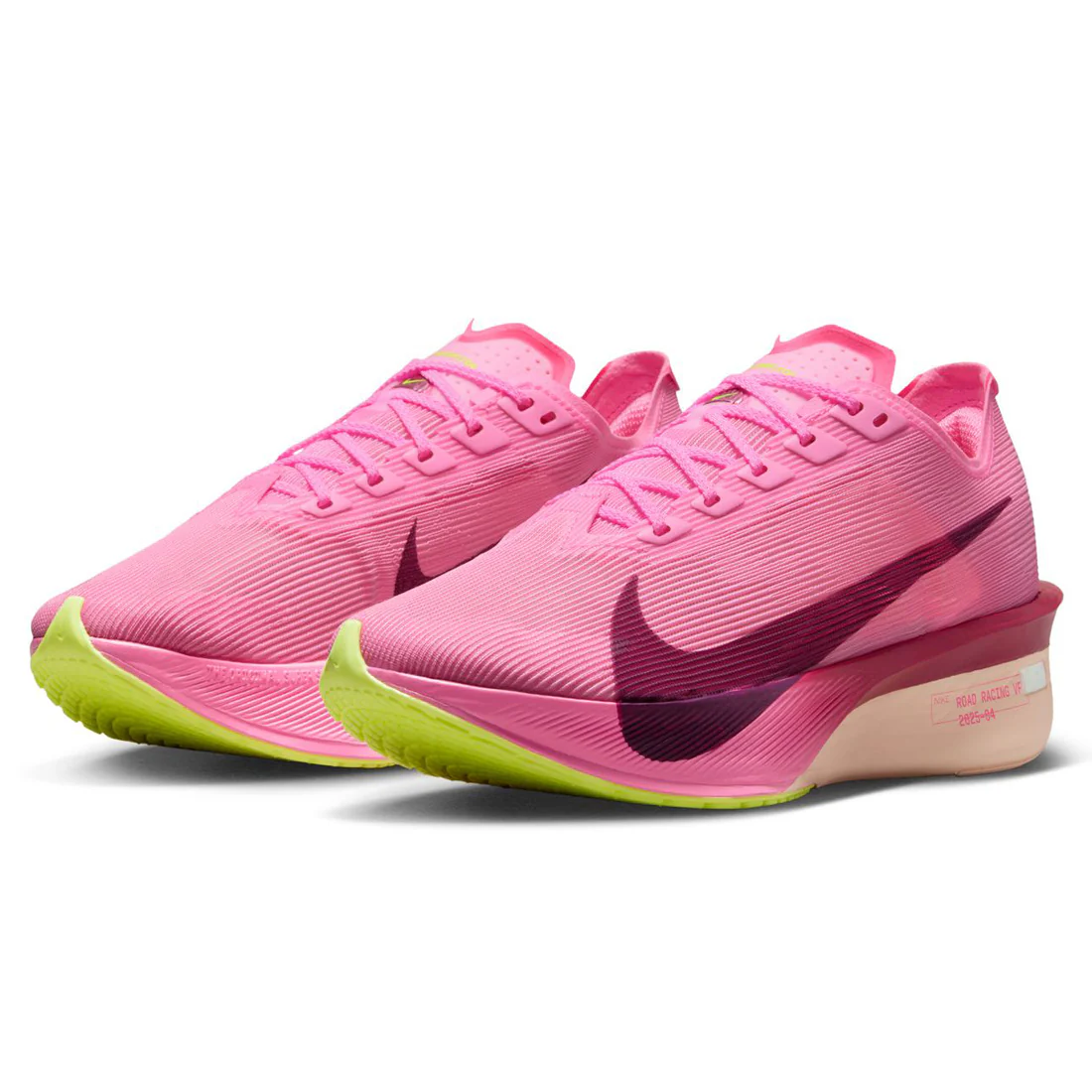 Women's Vaporfly 4 Running Shoes Pink Spell / Bordeaux / Hyper Pink - Image 3
