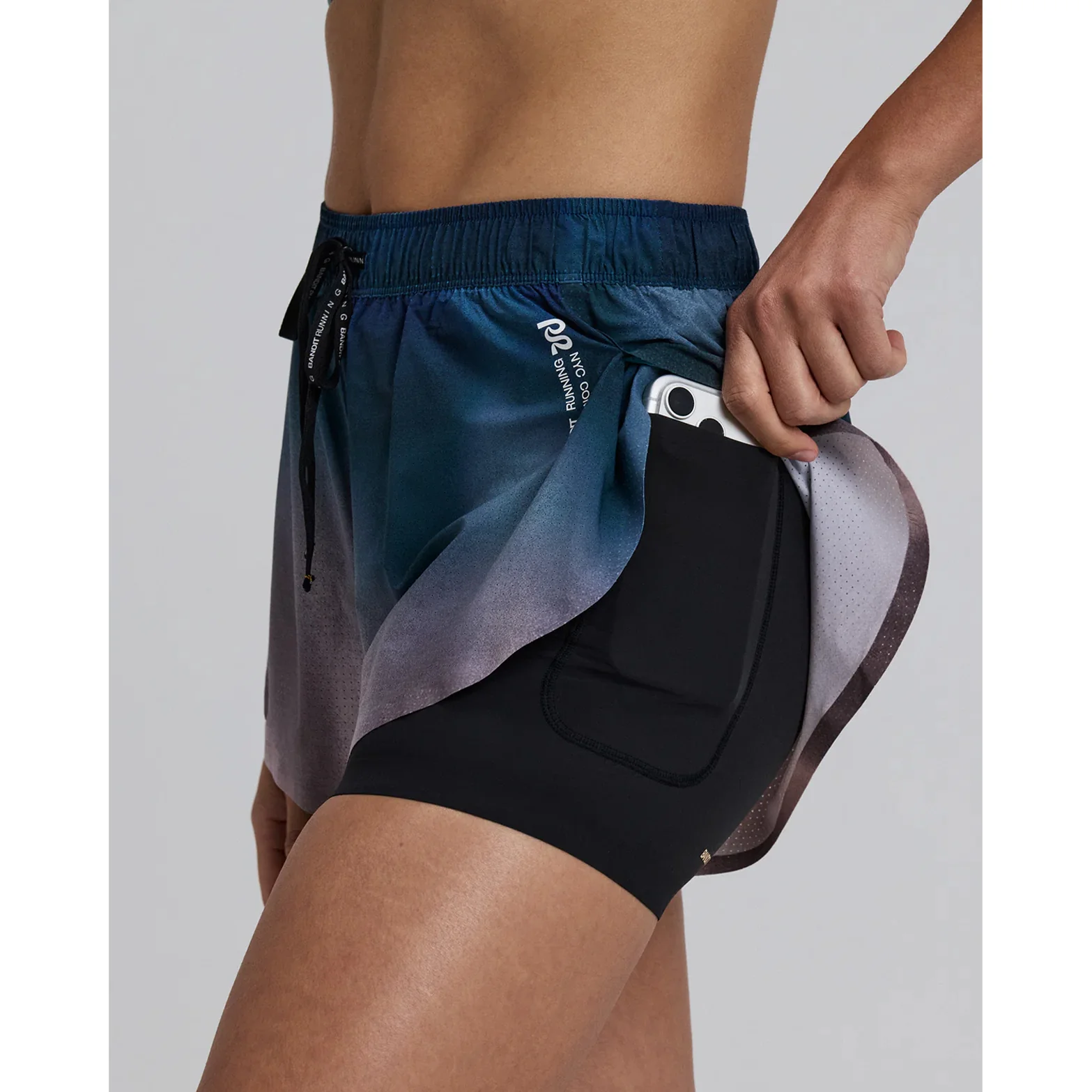 Women's Vento 2-in-1 Run Short Flow State Aegean Multi - Image 4