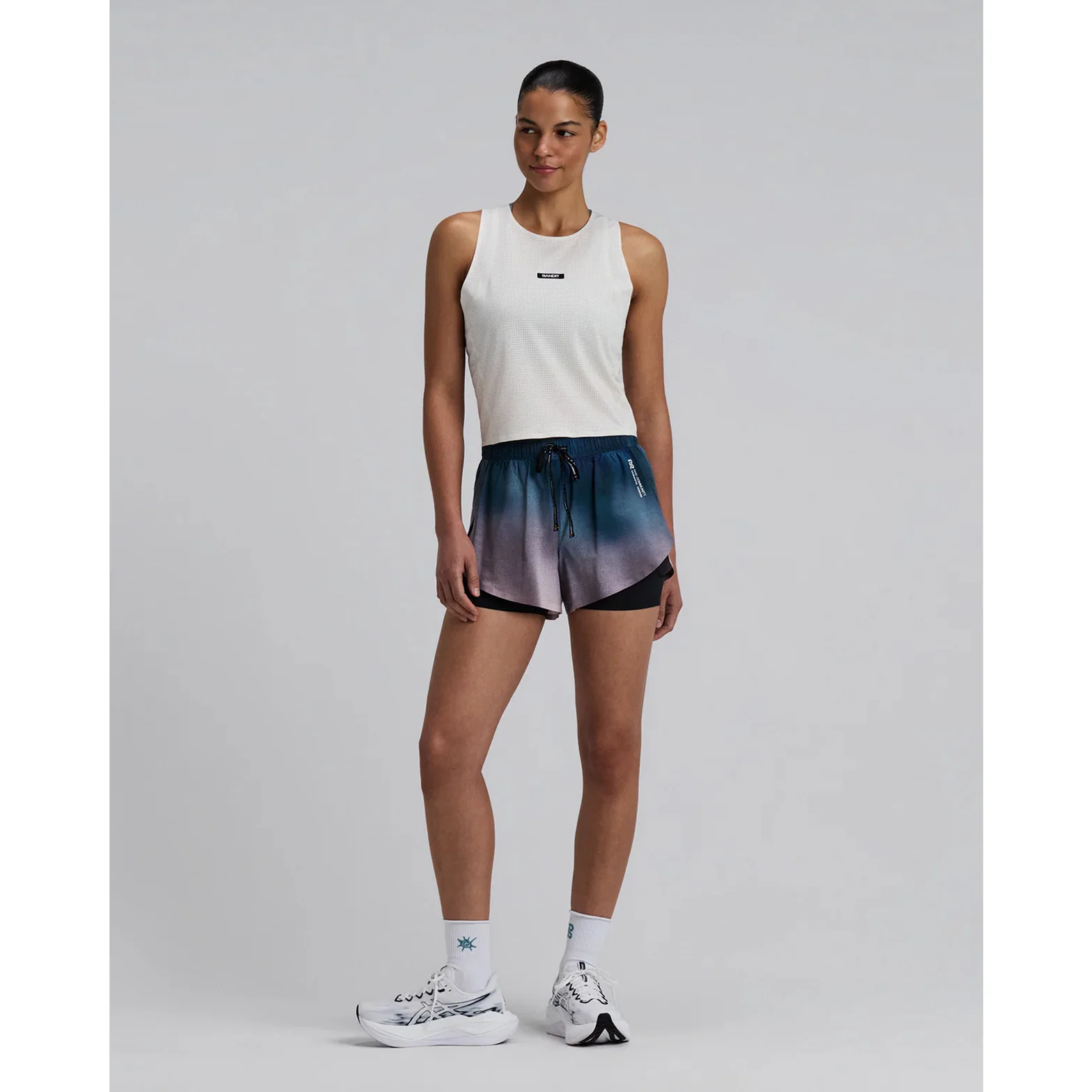 Women's Vento 2-in-1 Run Short Flow State Aegean Multi - Image 6