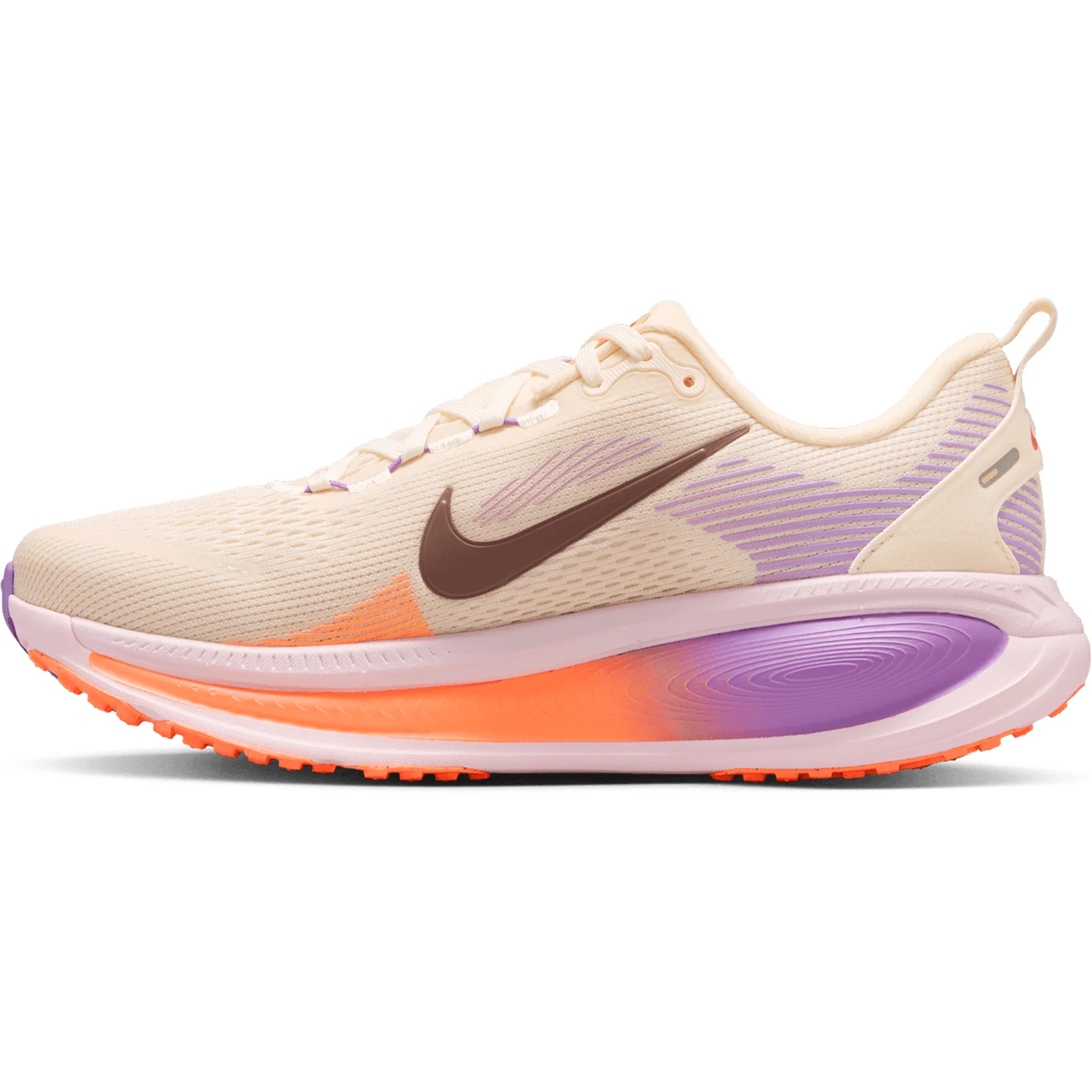 Women's Vomero 18 Running Shoes Chalk / Pink Foam / Bright Violet / Tattoo - Image 2