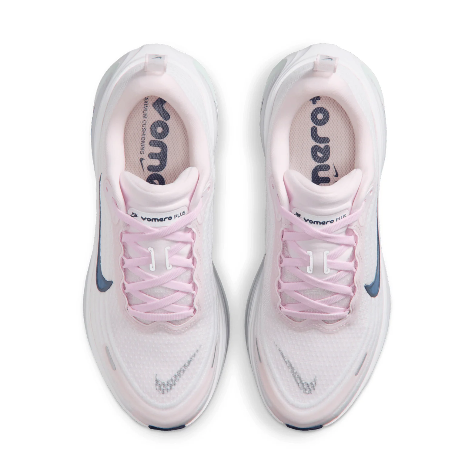 Women's Vomero Plus Running Shoes Pearl Pink / Midnight Navy White - Image 3