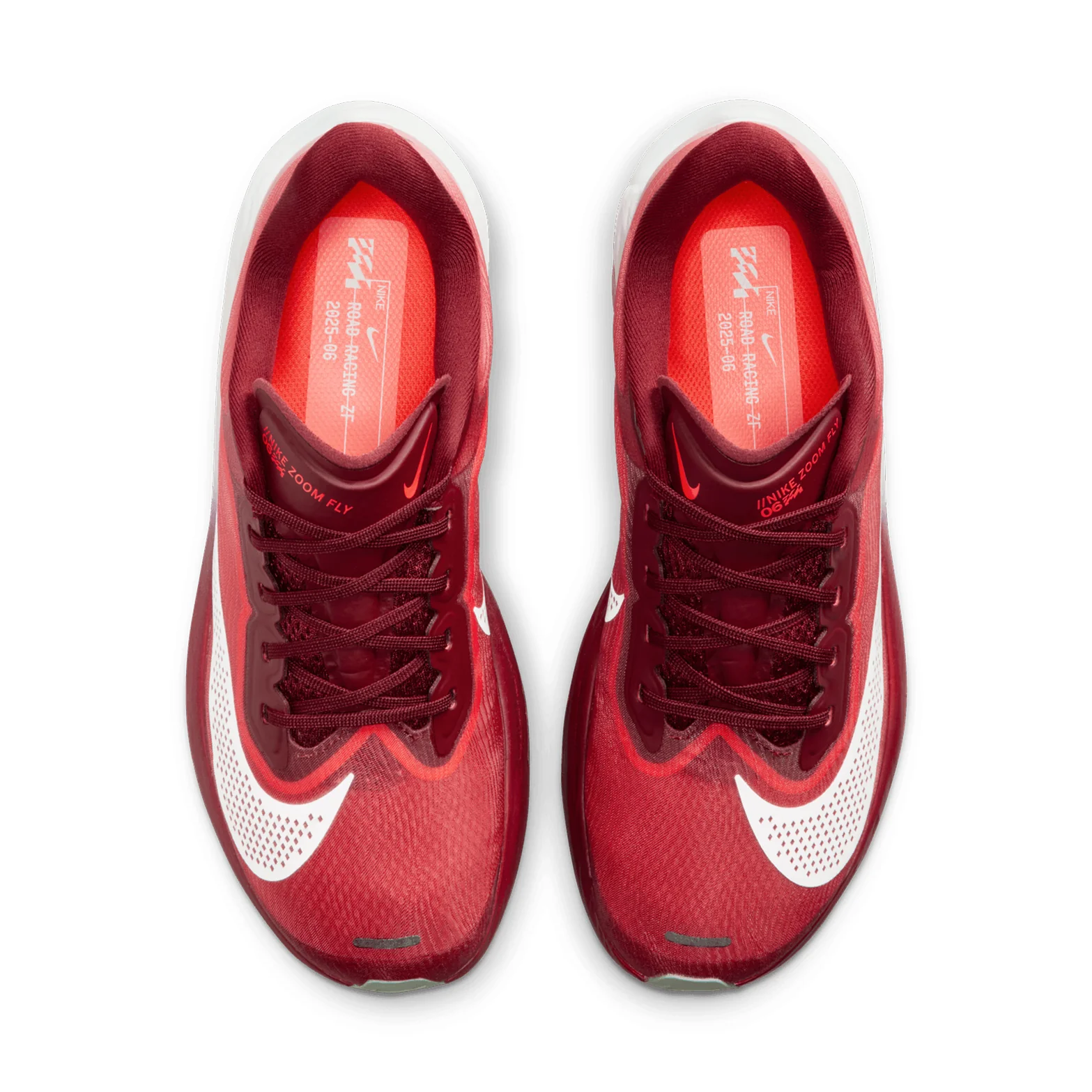 Women's Zoom Fly 6 SE Running Shoes Team Red / Bright Crimson / Barely Green - Image 3