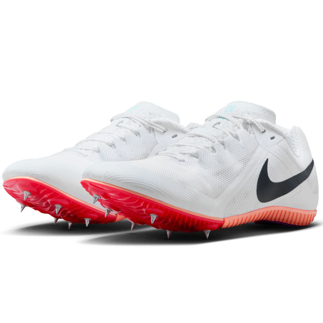 Zoom Rival Multi Running Spikes White / Obsidian / Bright Crimson - Image 3