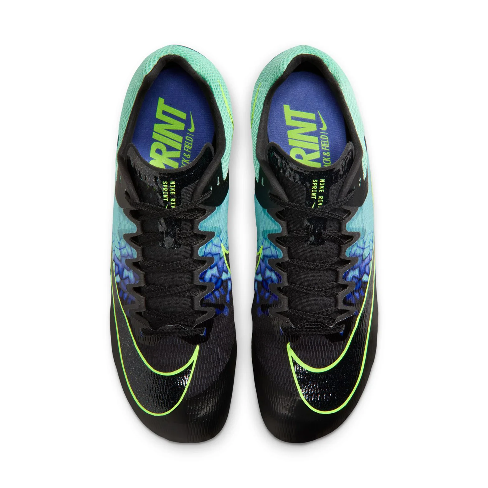 Zoom Rival Sprint Glam Running Spikes Emerald Rise / Black / Sapphire - Image 3